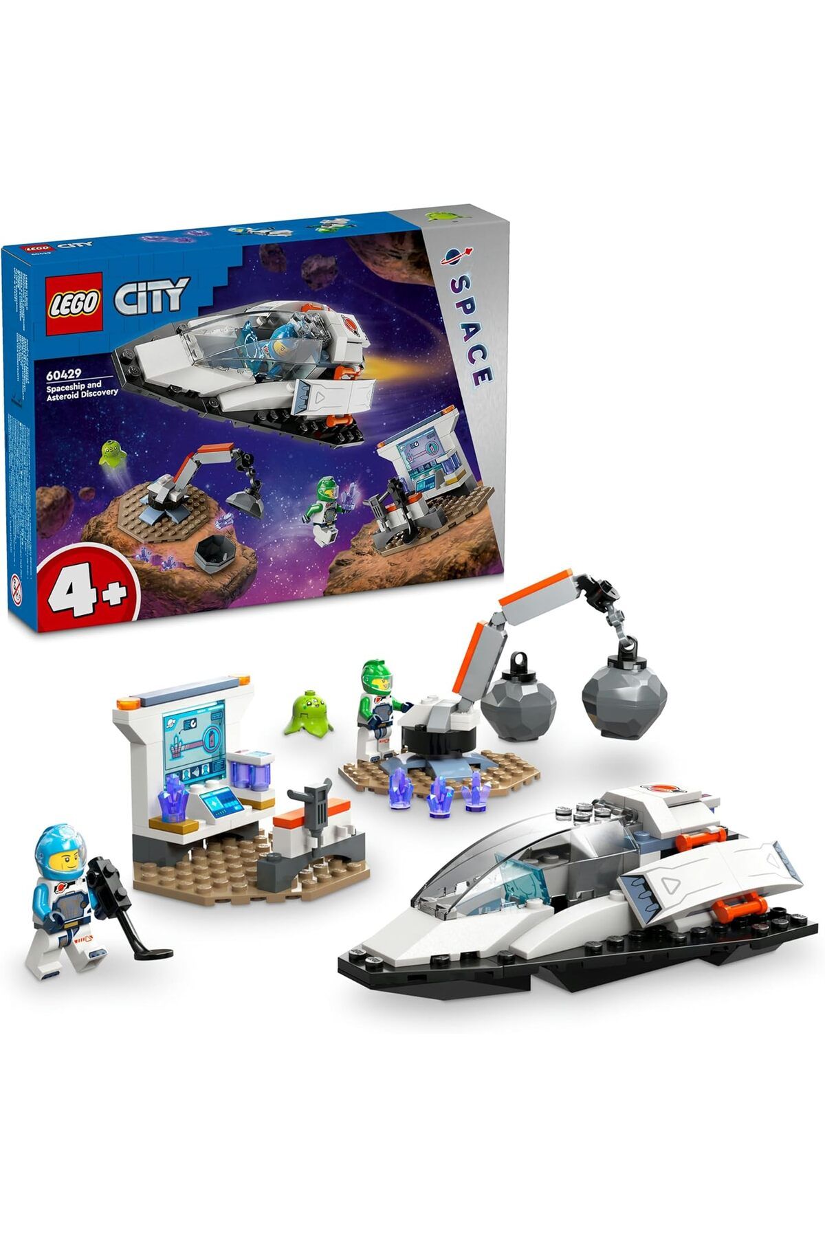 STOREMAX lvnmblya City Uzay Gemisi ve Asteroit Keşfi 60429-4 Yaş ve Üzeri Çocuklar için Uzay Laboratuvar