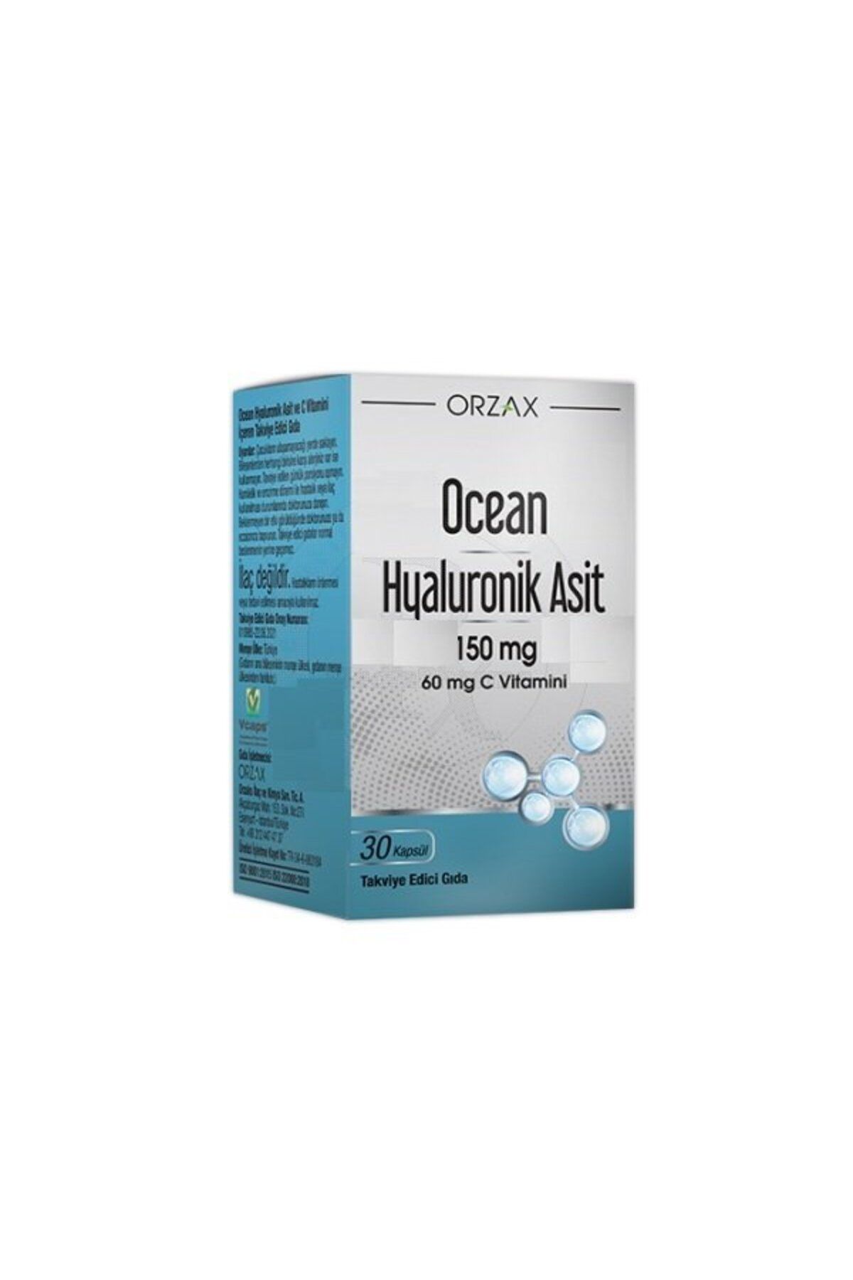 Ocean Orzax Ocean Hyaluronik Asit 150mg 30 Kapsül