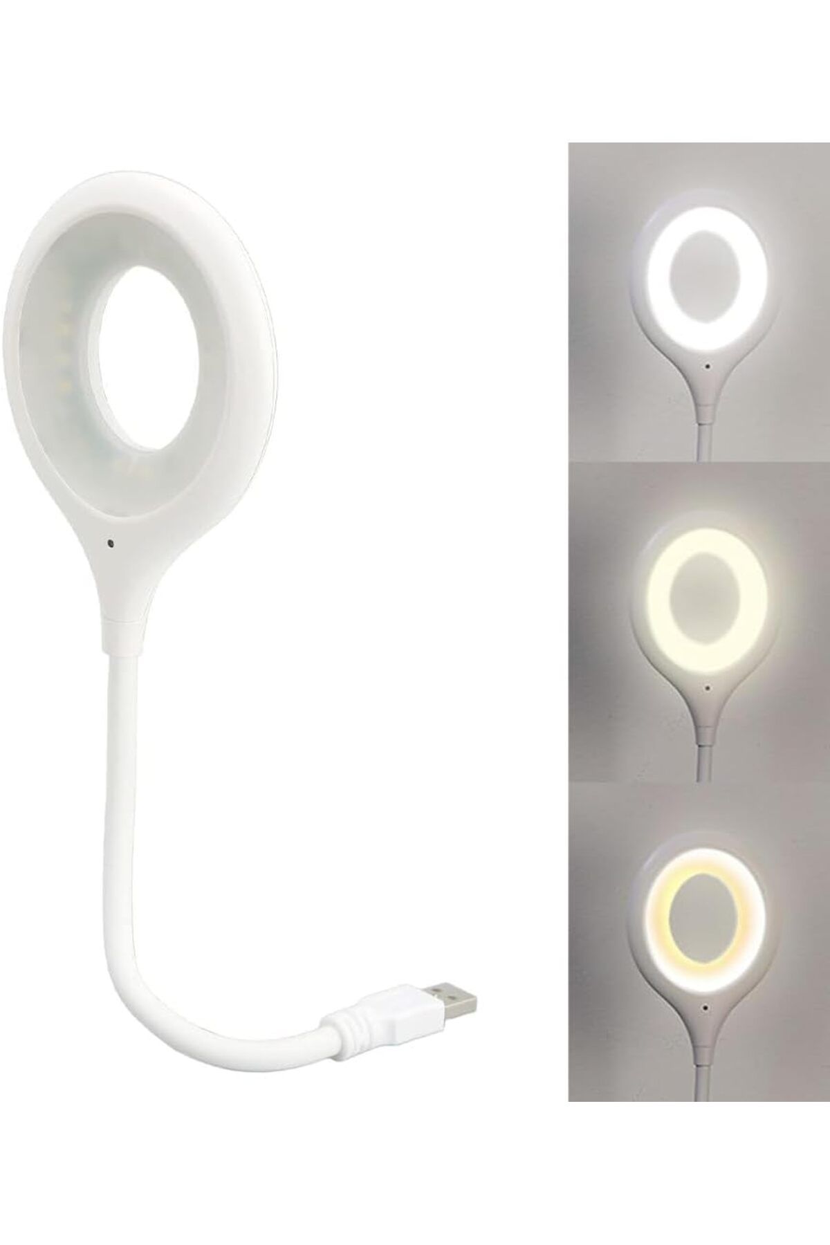 STOREMAX PrStorex Sesle Kontrol 3 Renk Işık Modlu Akrobat USB LED Kitap Okuma Işığı, USB Gece Işığı