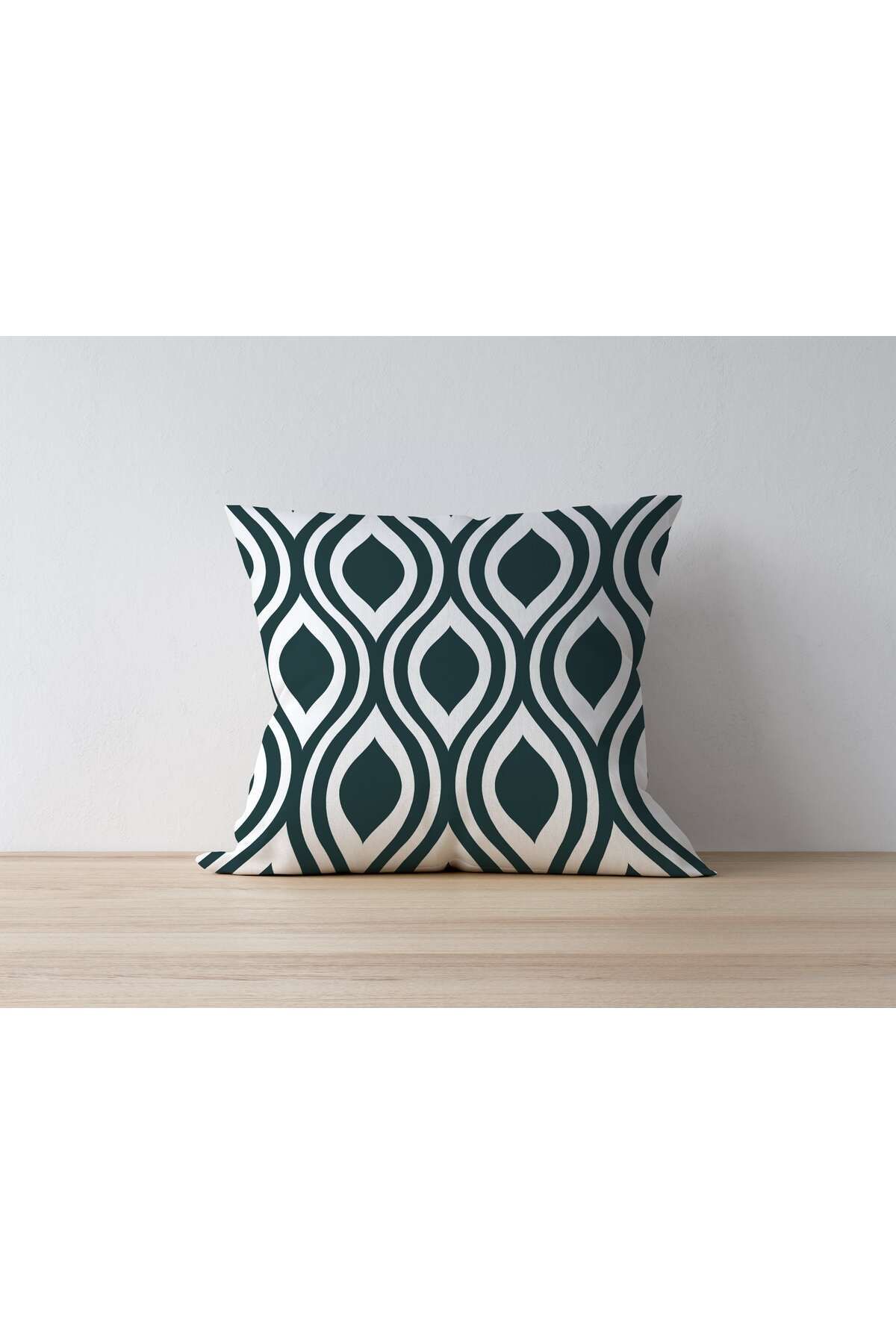 Home-Green Geometric Double Faced Throw Pillow Cover Set - Athira Home Art 1