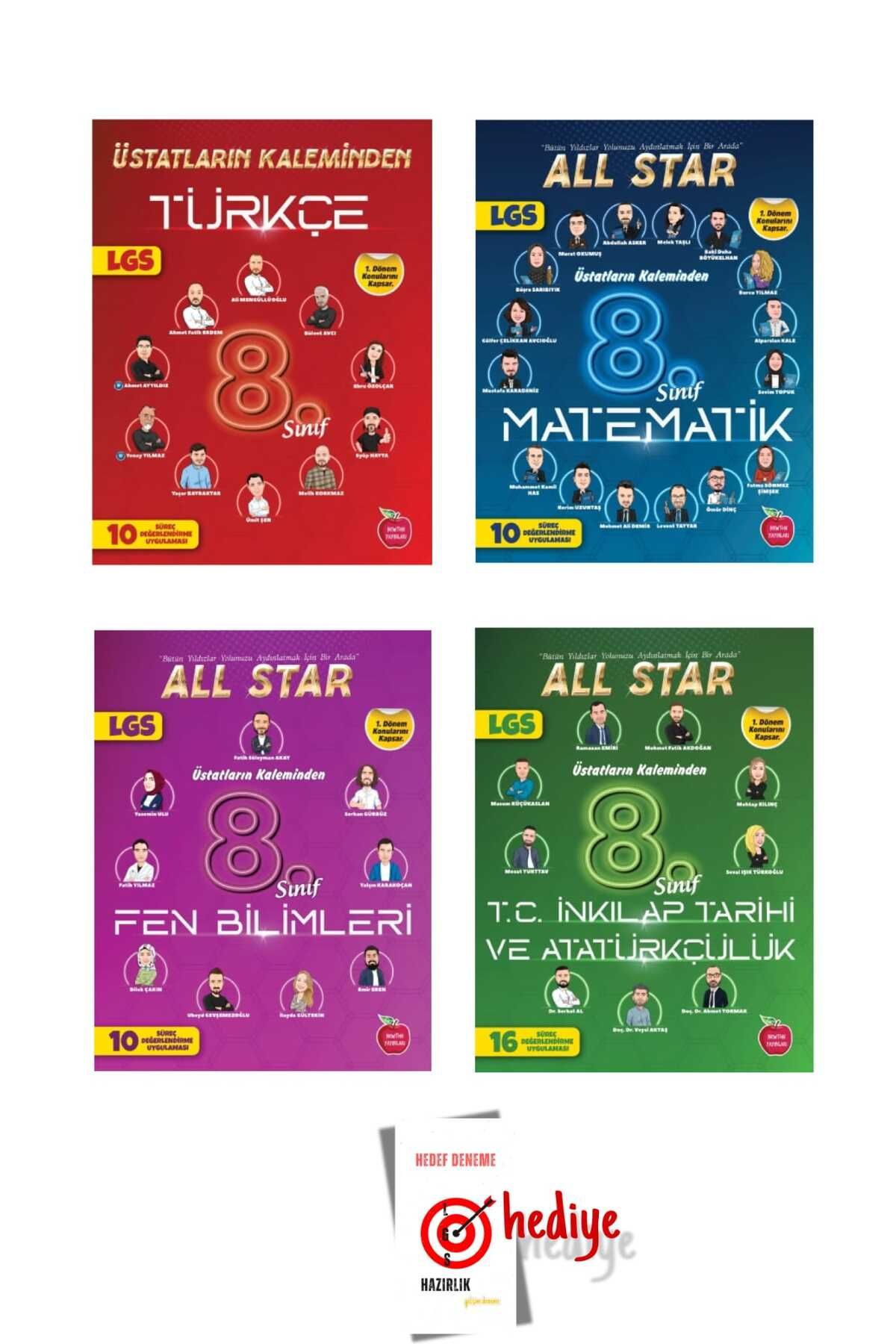 Newton Yayınları Newton 8.Sınıf All Star 1.dönem Türkçe Matematik Fen bilimleri İnkılap denemeleri LGS Hazırlık