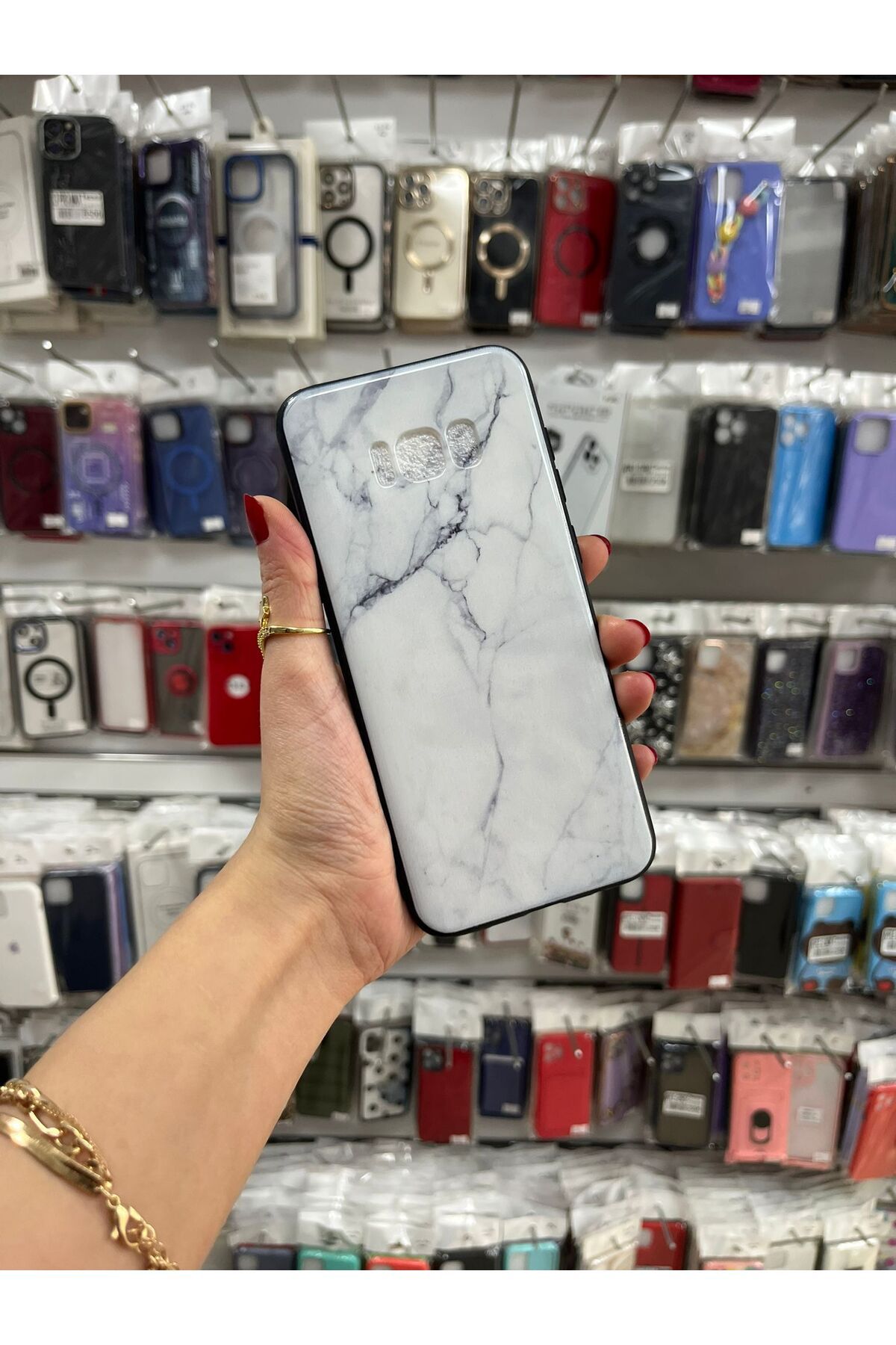 TECNOTREND Galaxy S8 Plus Desenli Renkli İnce Silikon Kılıf