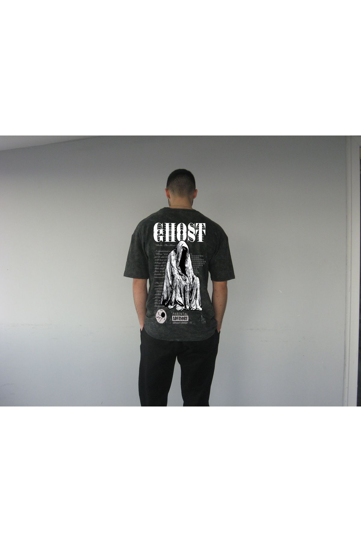 TOMRİS TASARIM ghost baskılı t-shirt