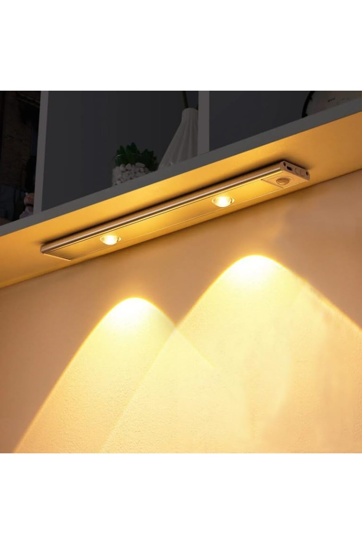 STOREMAX lvnmblya Şarjlı Hareket Sensörlü LED Şerit Çift Modlu Sensörlü veya Sürekli Işık Yatak Od