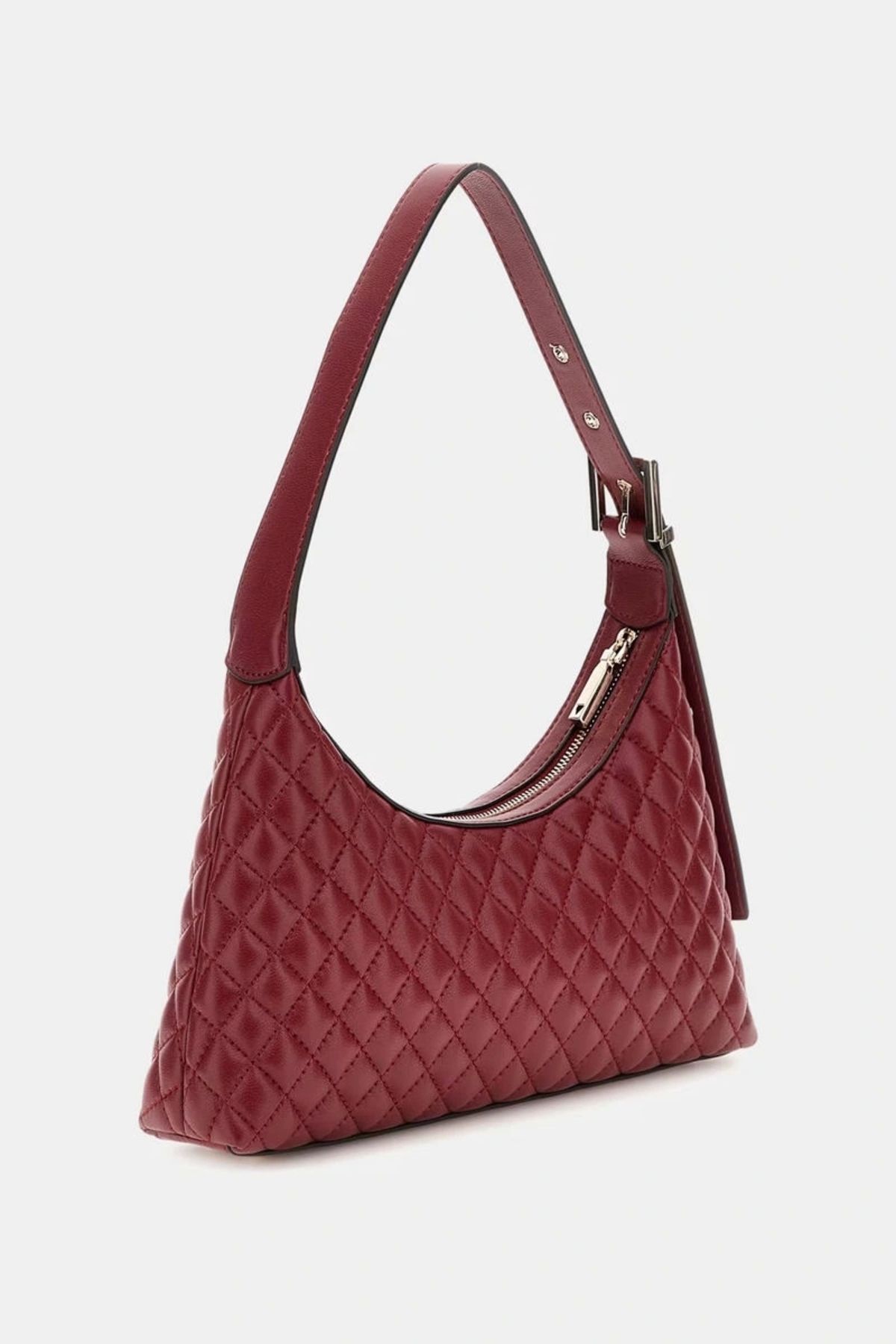 Guess-Women's Red Eco Rianee Quilted Shoulder Bag 2