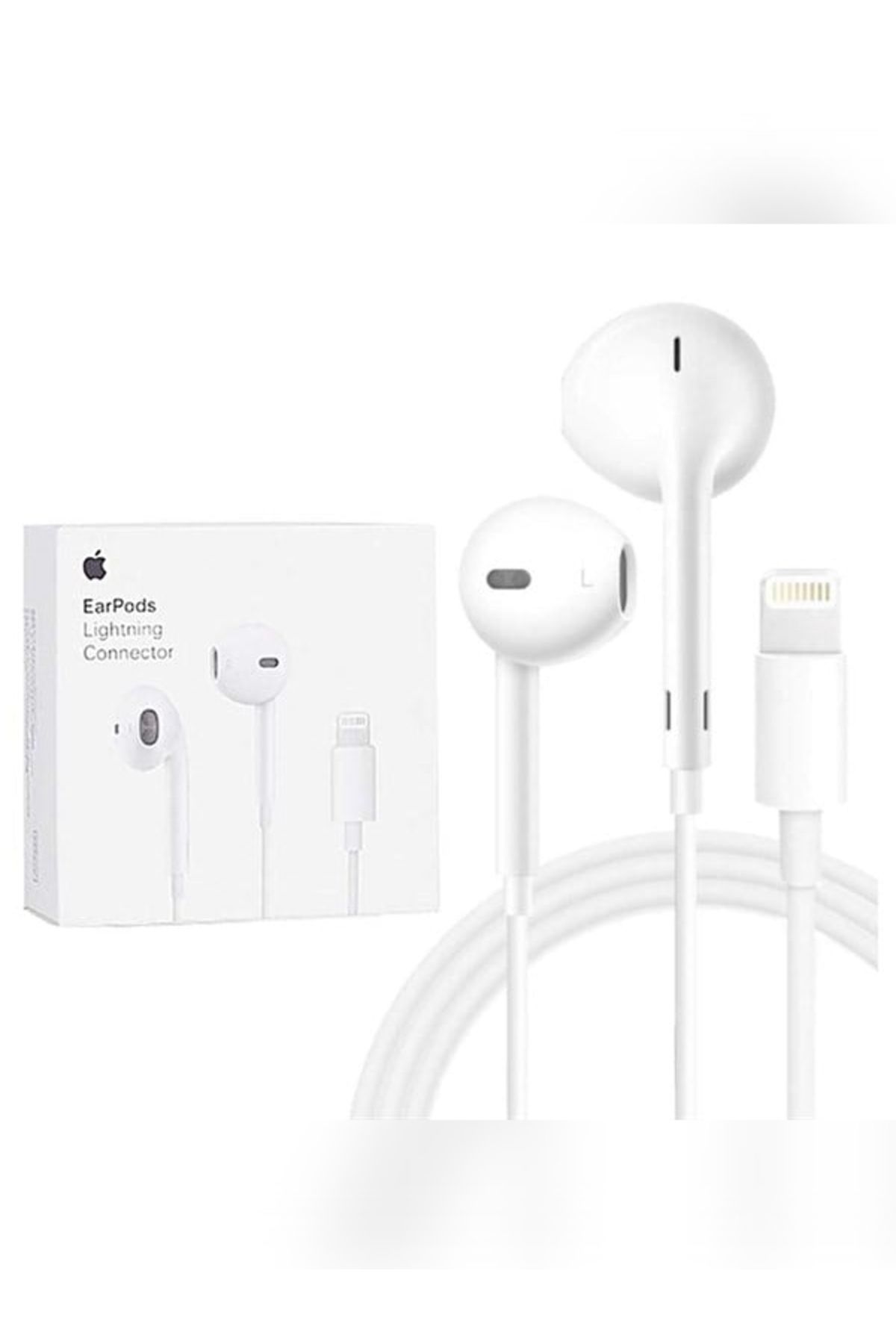 TEKNOTOPIA Earpods Lightning Konventörlü Kablolu Kulaklık Tüm iPhone Modelleriyle Uyumlu Beyaz