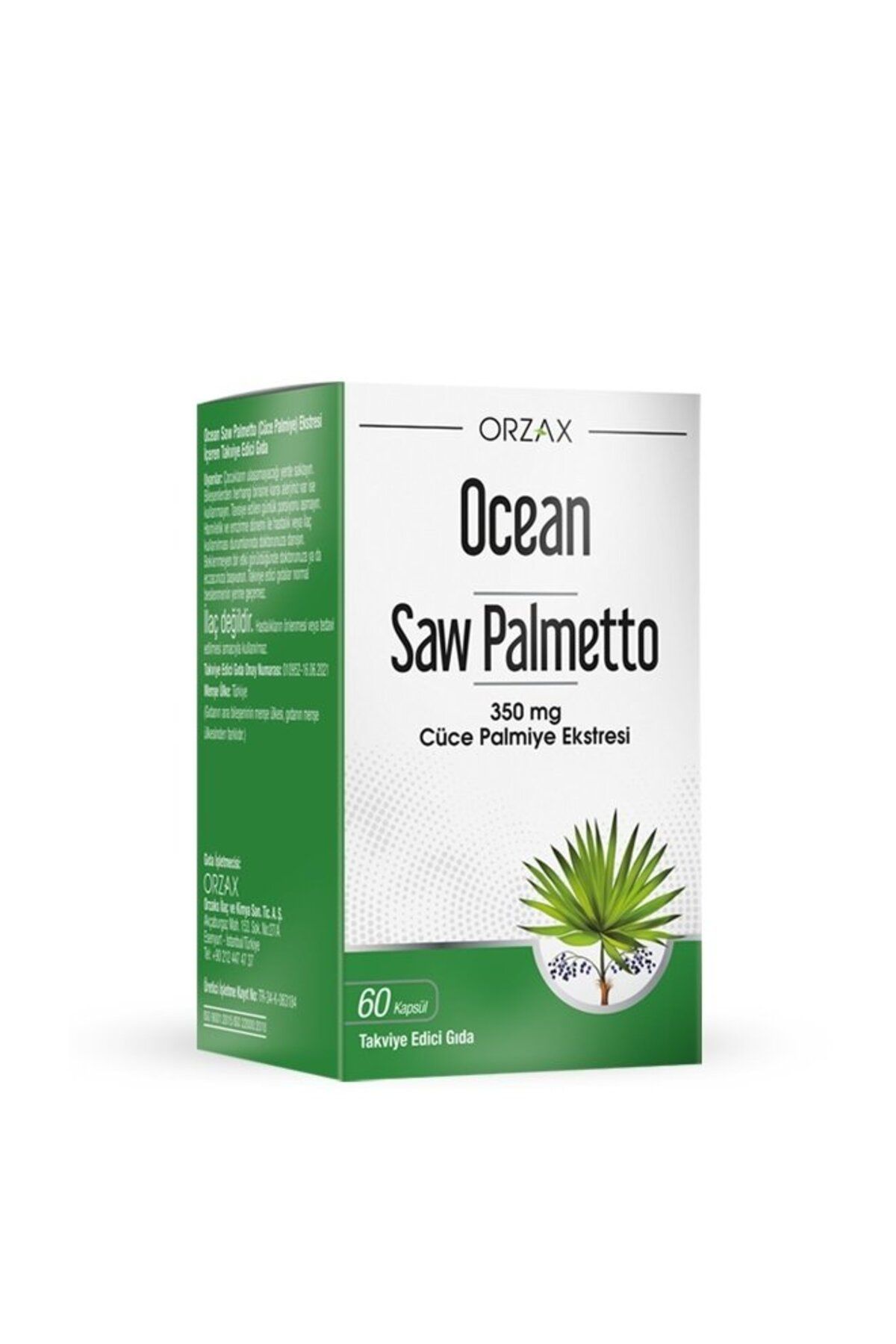 Ocean Orzax Ocean Saw Palmetto 350mg 60 Kapsül