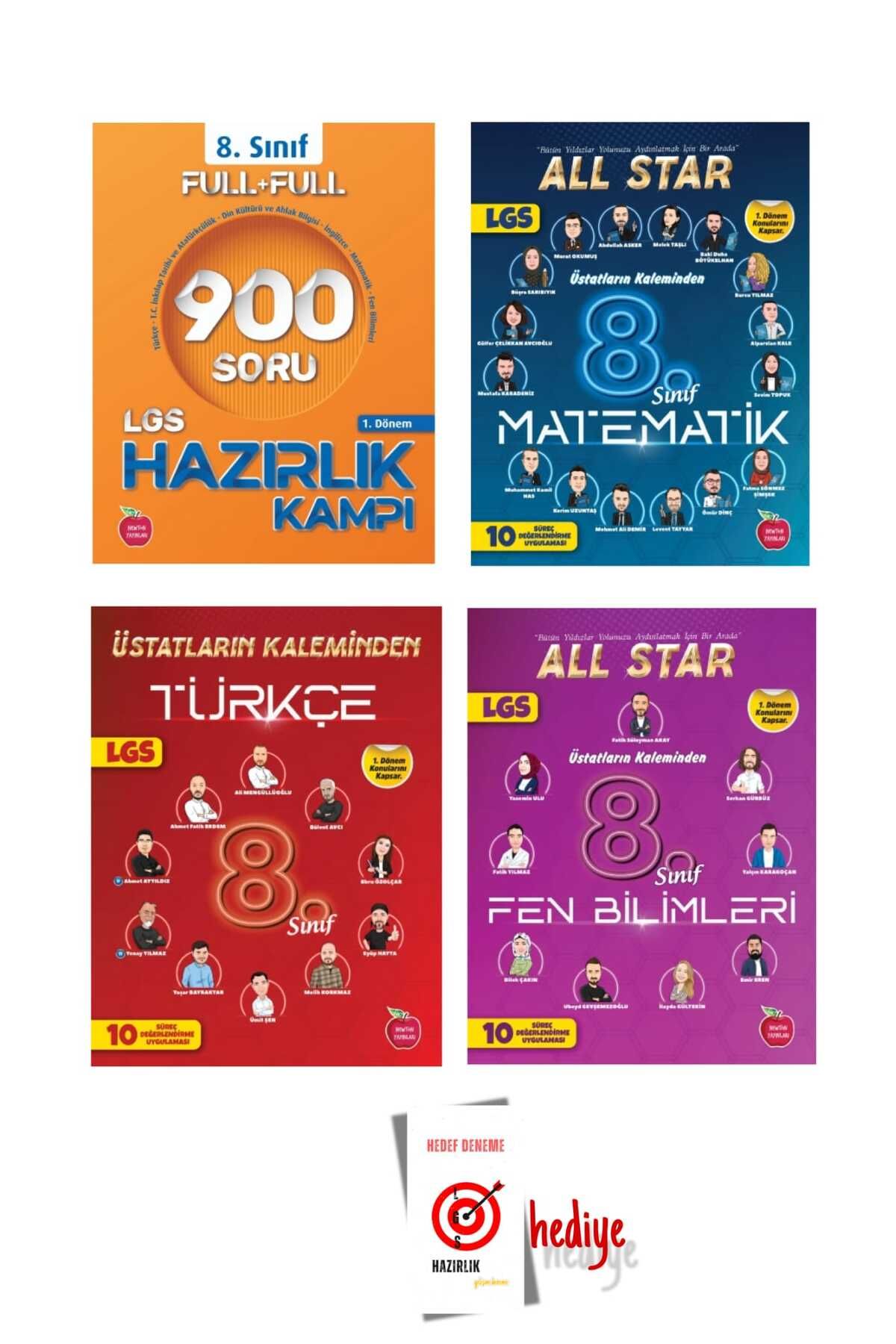 Newton Yayınları Newton LGS 900 Soruda 1.Dönem Hazırlık Kampı -8.sınıf All Star Matematik Türkçe FendenemeLGSHazırlık