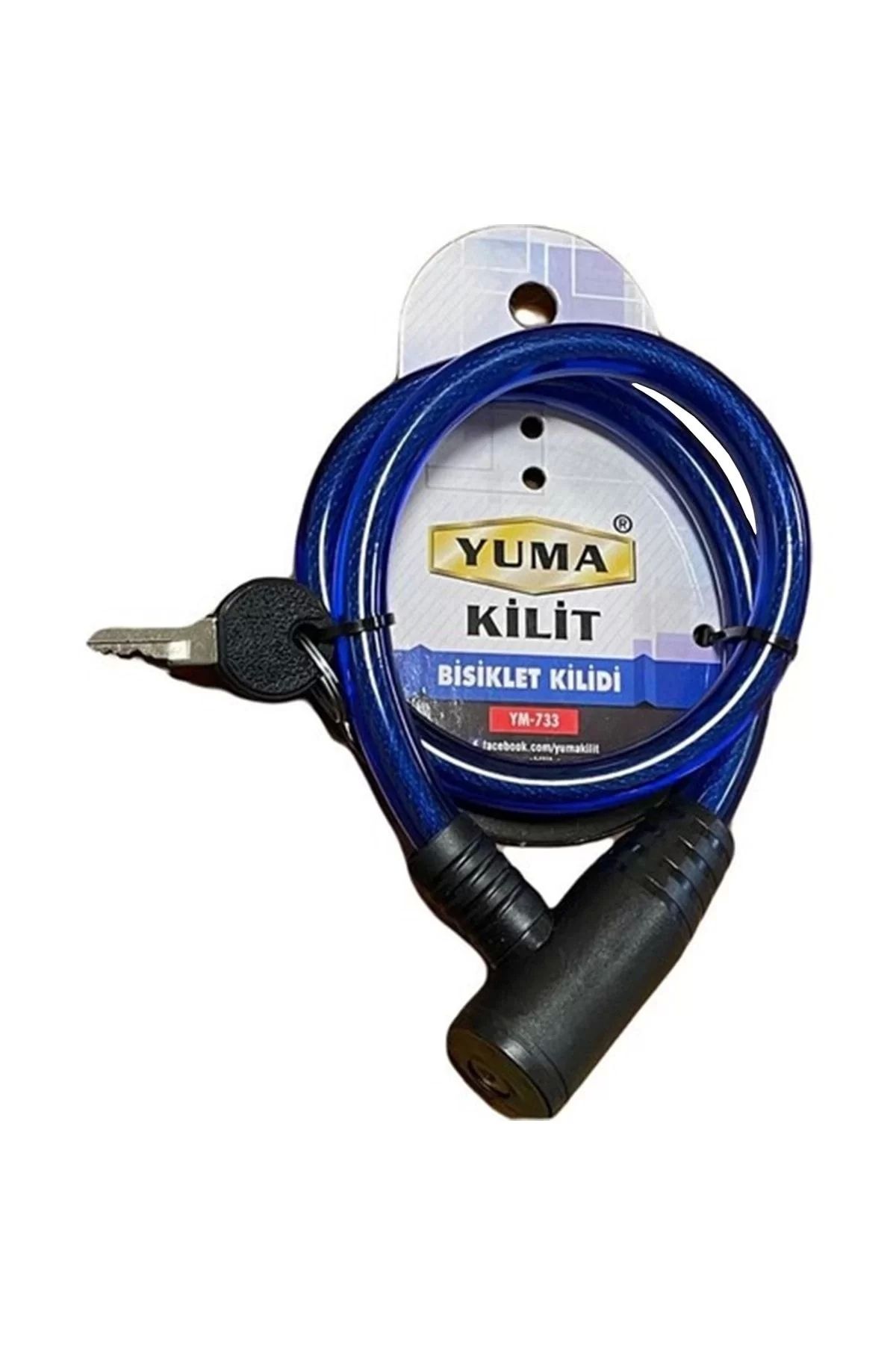 ÇERÇİCİ Yuma Ym-733 Mavi 65 Cm Bisiklet Kilidi