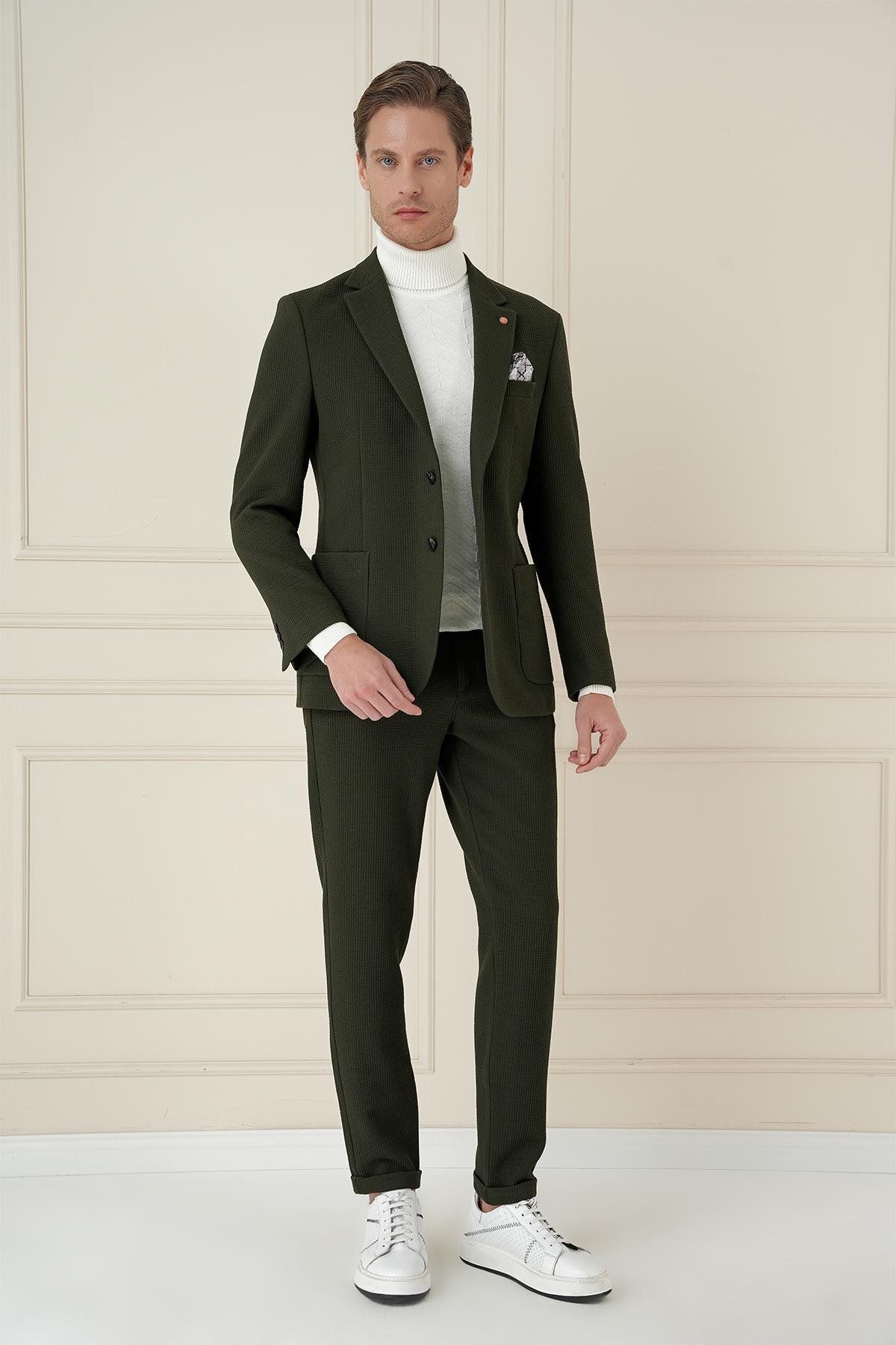 کاپشن اسپرت روغنی Slim Fit C 694 Efor