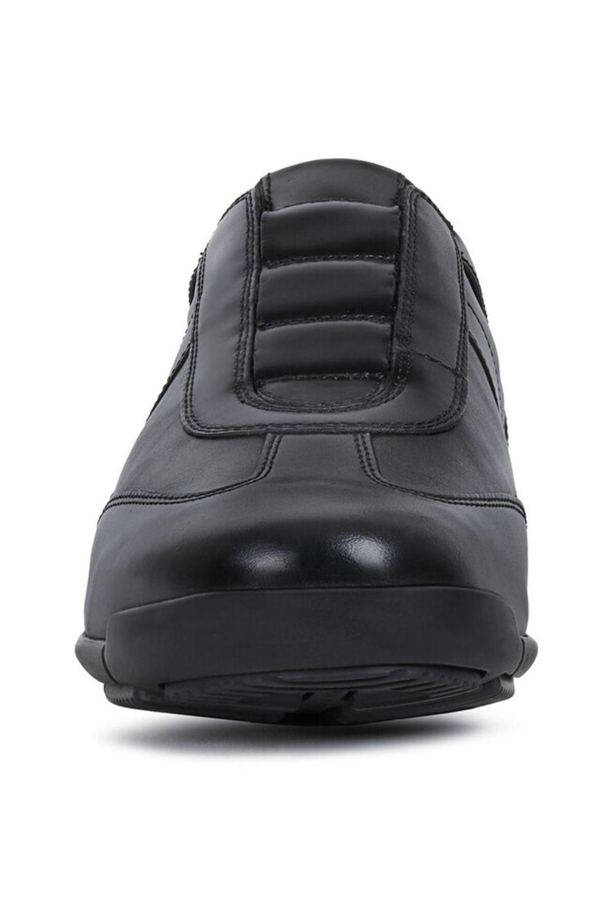 Geox-Black Flats Mens Shoes 6