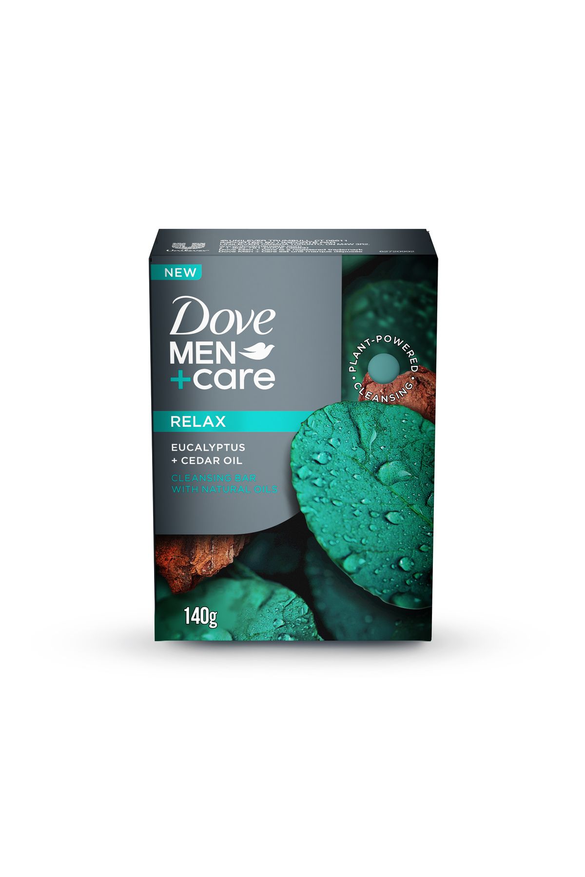 Dove Men-+Care Cleansing Bar, Relax, for Hair, Body, Face & Shaving, with Eucalyptus and Cedar Oil 1