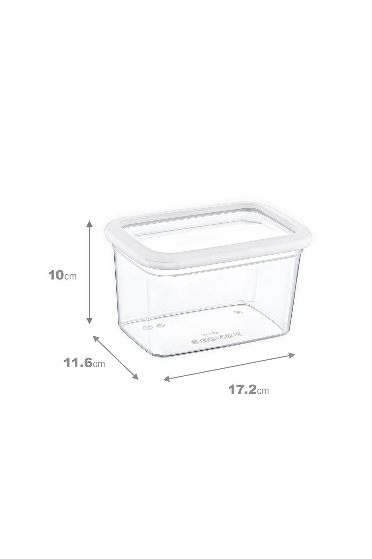 Smartware-24-Piece White Scale Rectangular Storage Set - 1210 ml 4