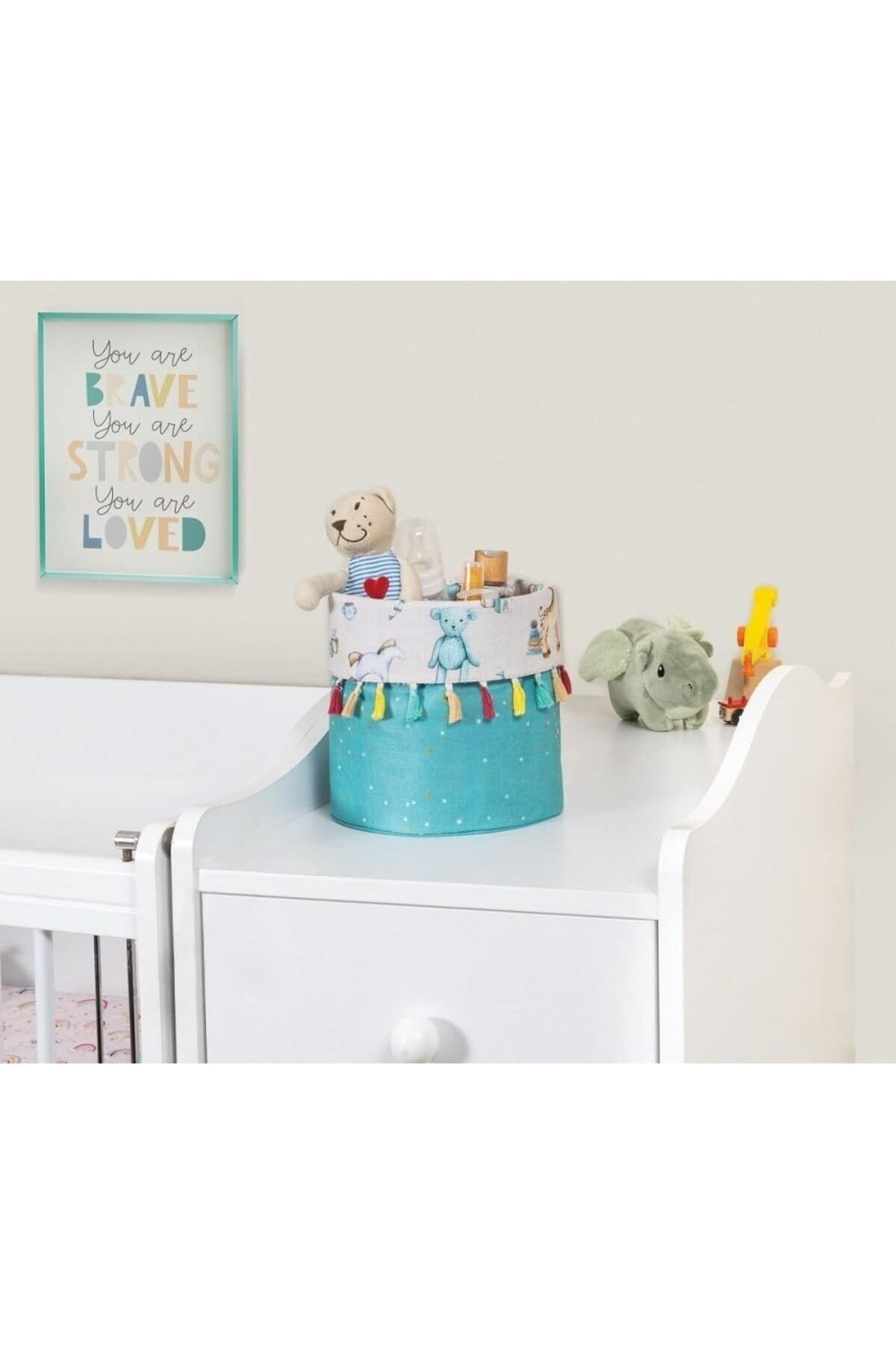 STOREMAX Baby Yuvarlak Sepet (Mavi)