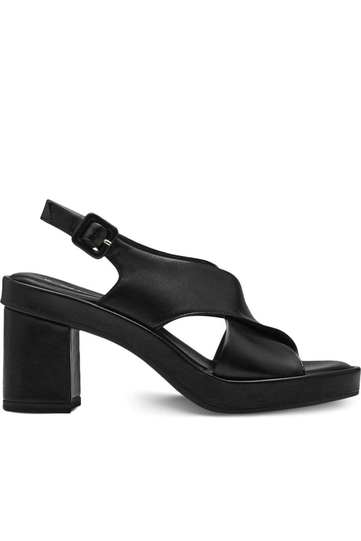 Tamaris-Black Sandals Womens Shoes 2