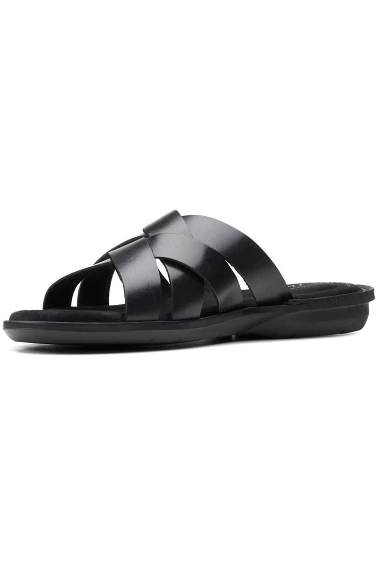 CLARKS-Black Sandals Mens Shoes 3