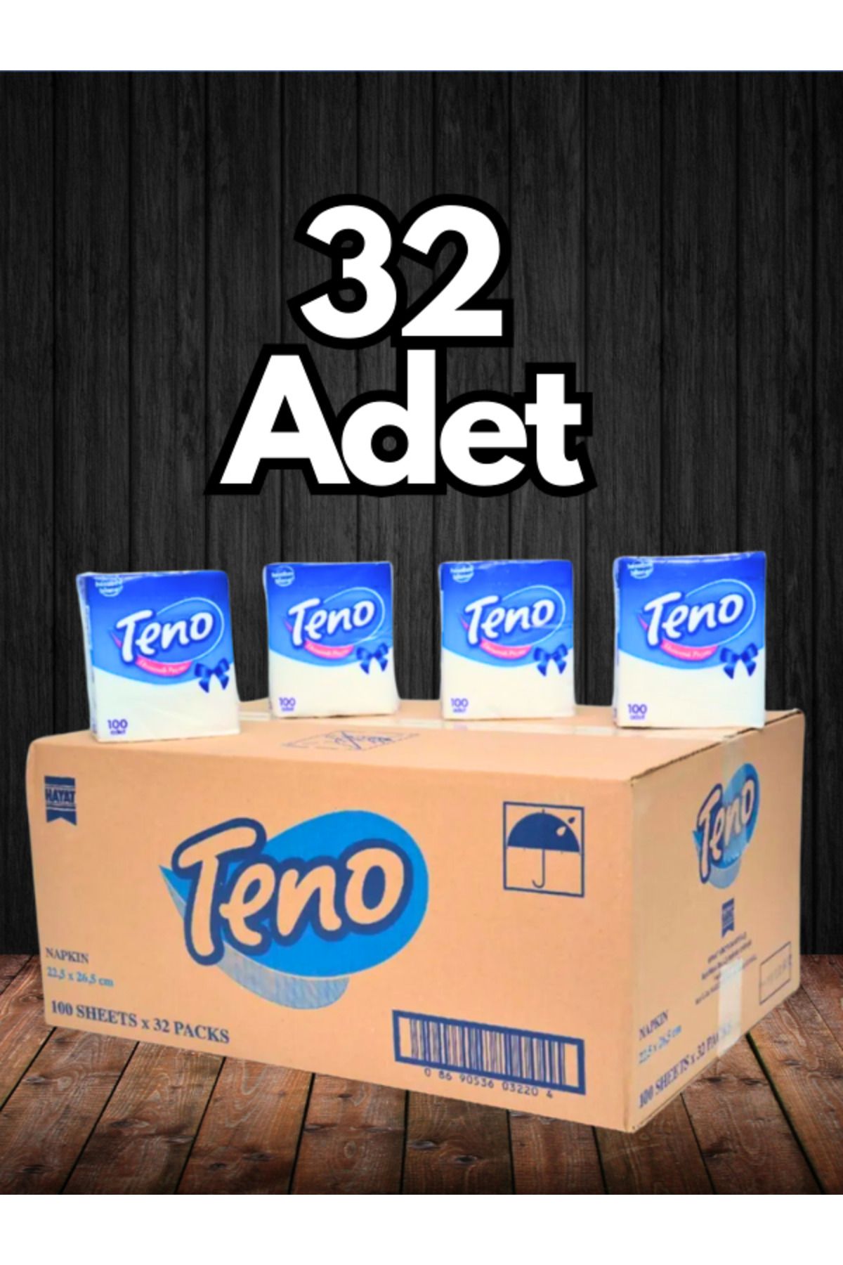 Teno Peçete 100'lü Pk 32 Li Set (1 Koli)