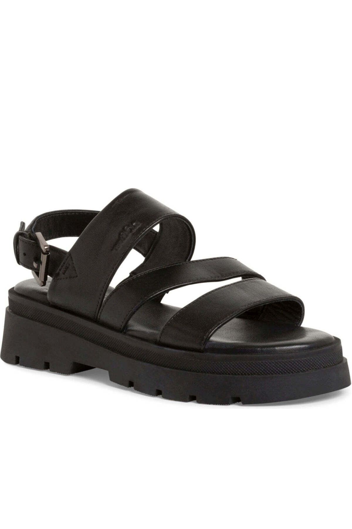 s.Oliver-Black Sandals Womens Shoes 1