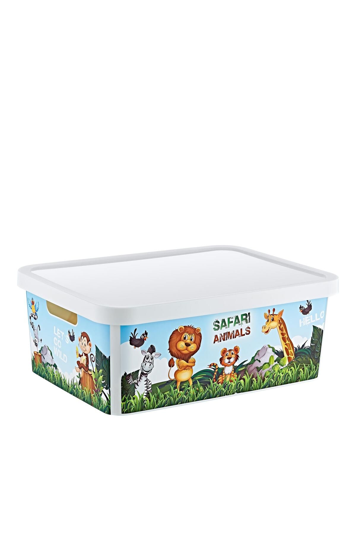 Smartware-Stafi Patterned Multi-Purpose Box with Lid 12 Lt 1