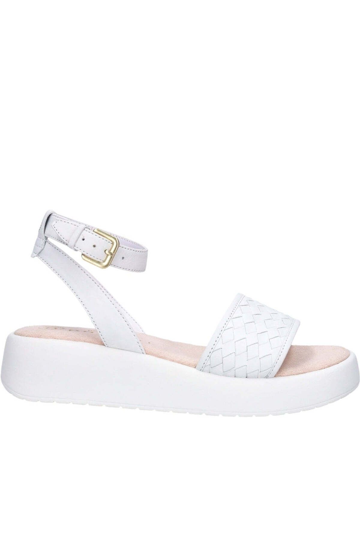 BUGATTI-White Sandals Womens Shoes 1