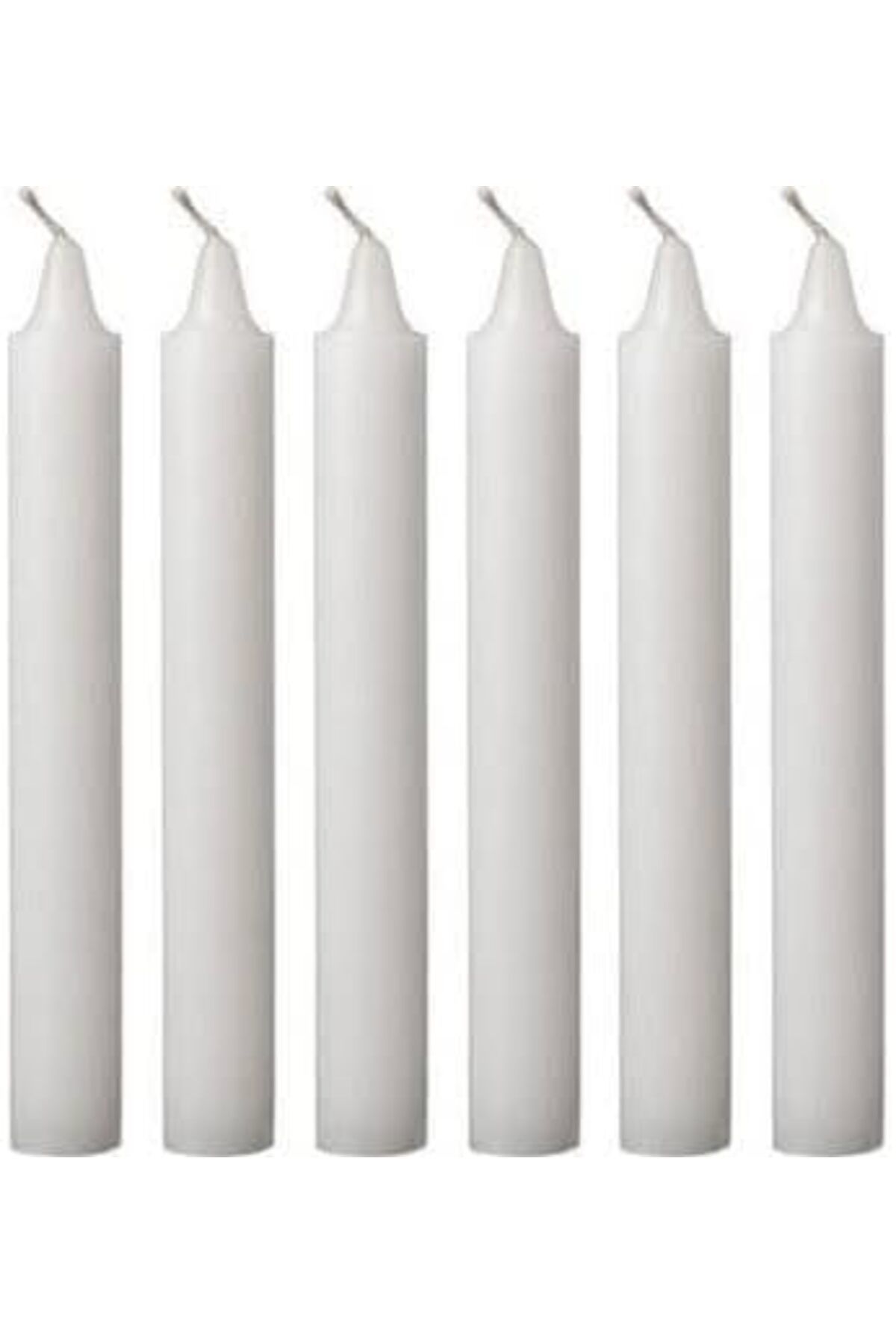 yenibagshop 20 Li Uzun Şamdan Kalın Mum (15cm Boy Çap 2cm)