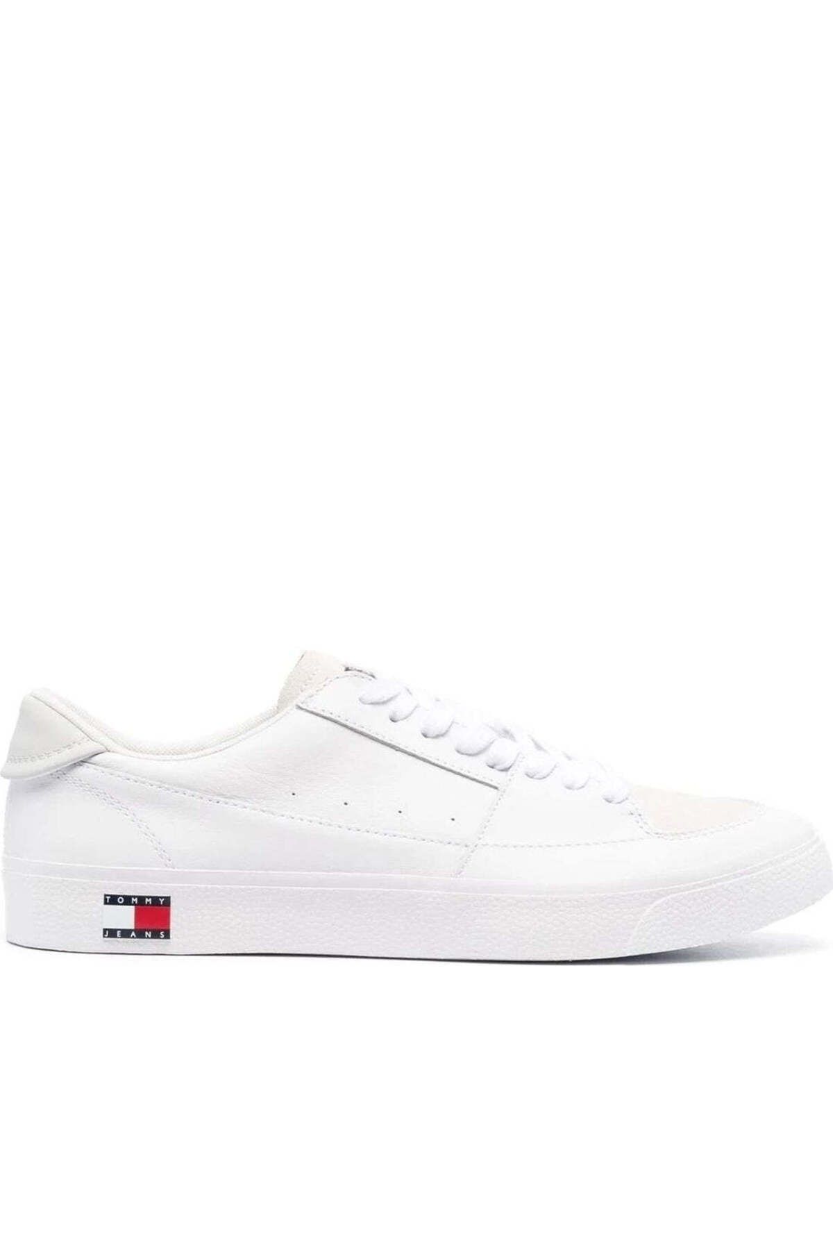 Tommy Jeans-White Trainers Mens Shoes 1