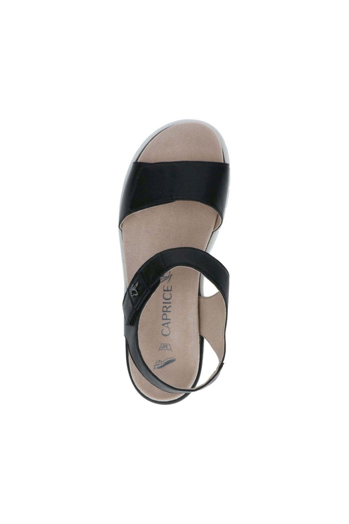 Caprice-Black Sandals Womens Shoes 6