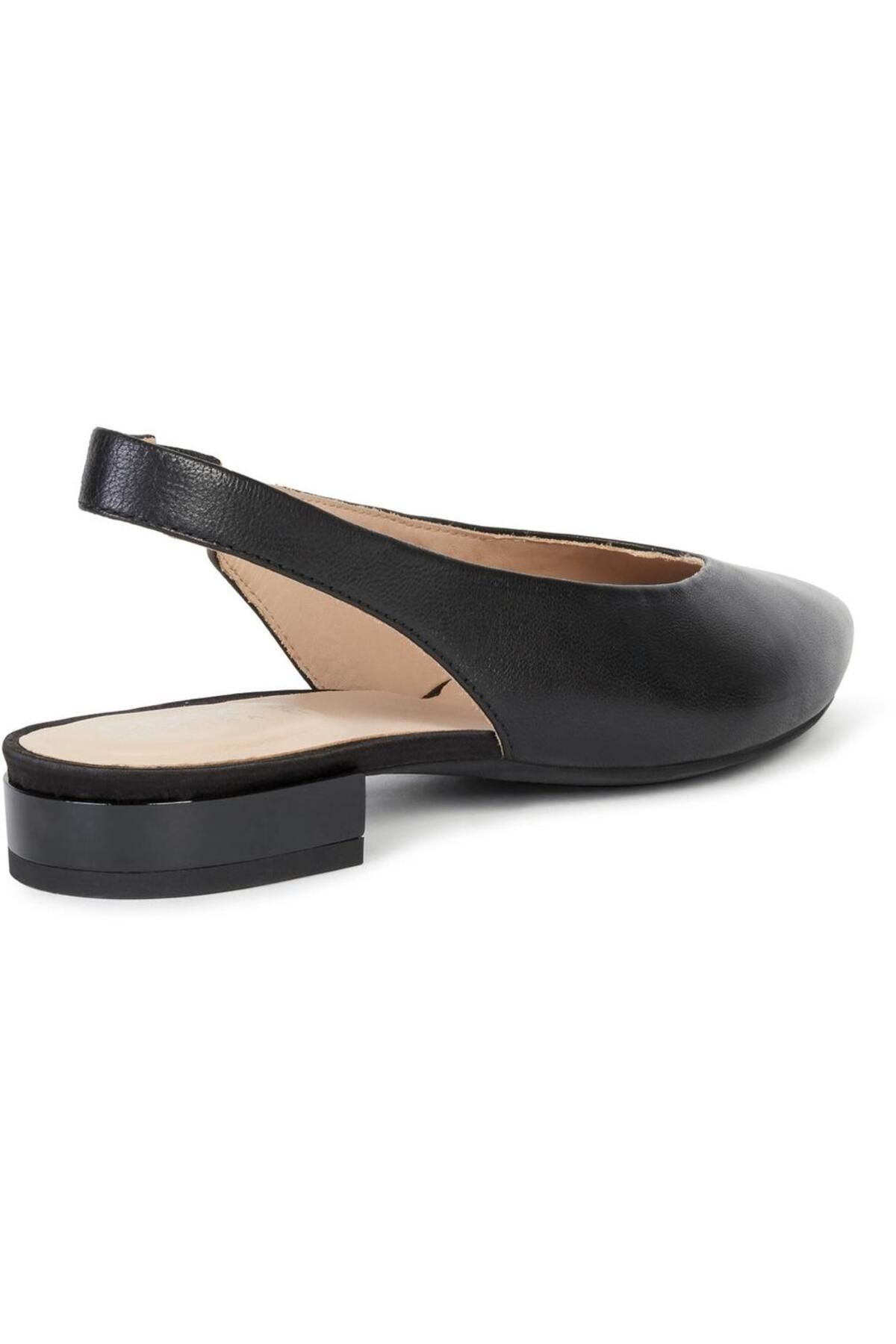 Geox-Black Flats Womens Shoes 4