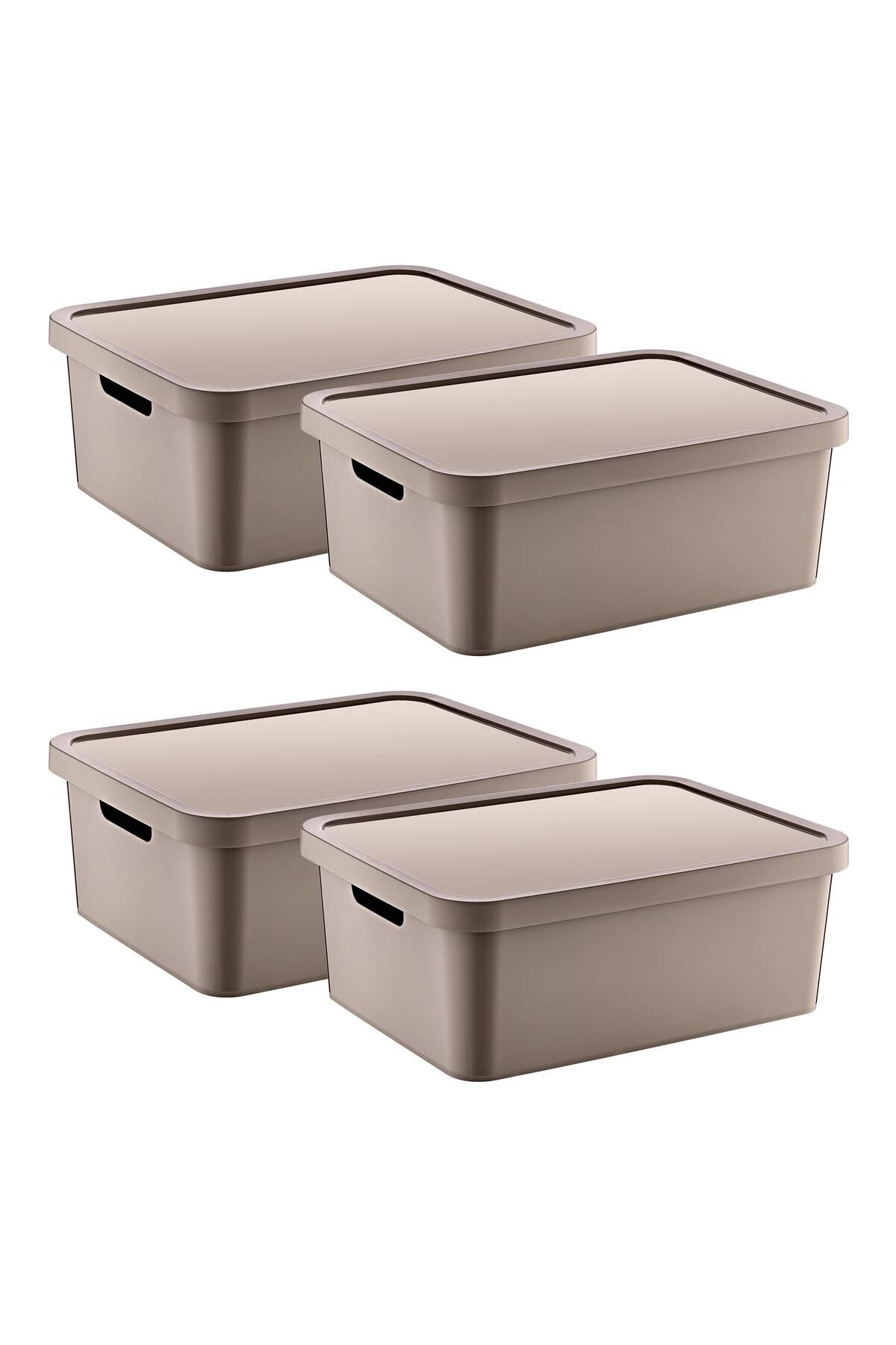 Smartware-Terra 12 Lt - Set of 4 Stafi Multi-Purpose Box with Lid 1