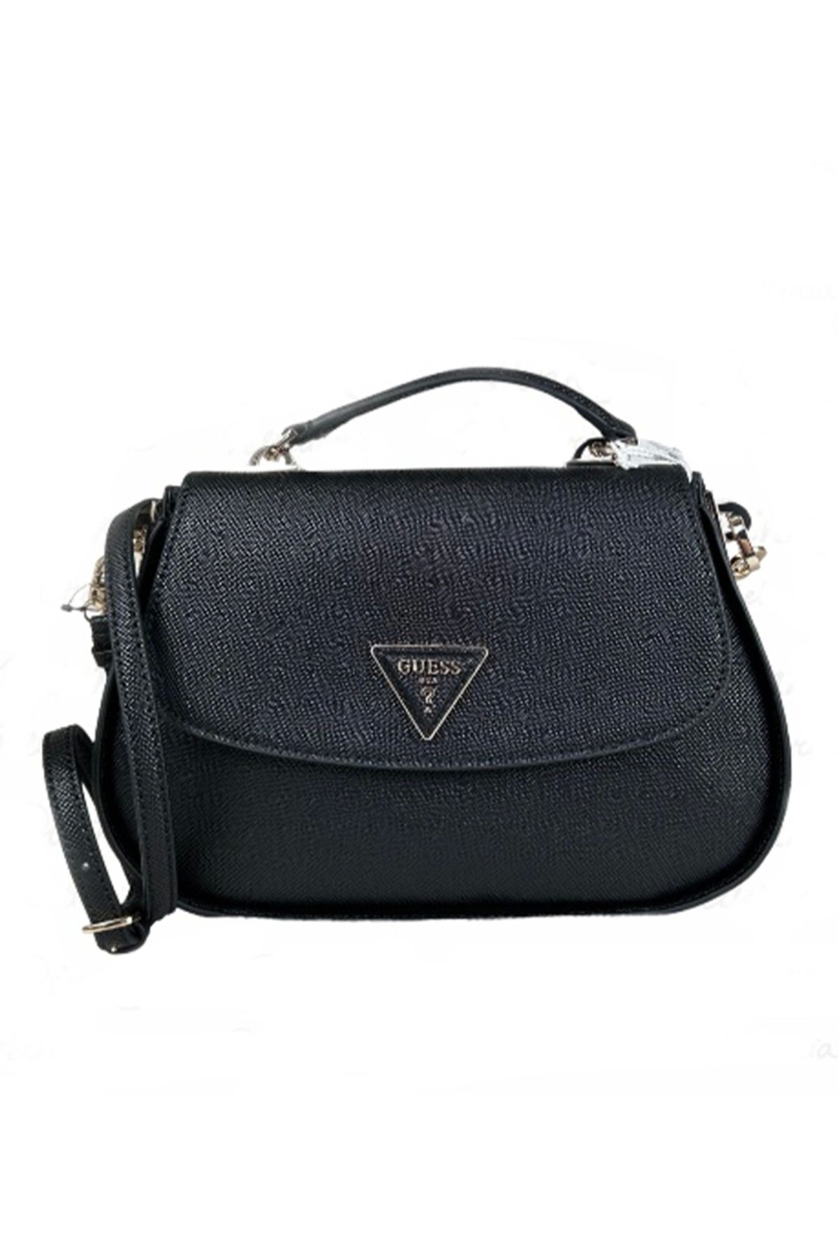 Guess-حقيبة نسائية بحزام Eco Jazlynn باللون الأسود 1
