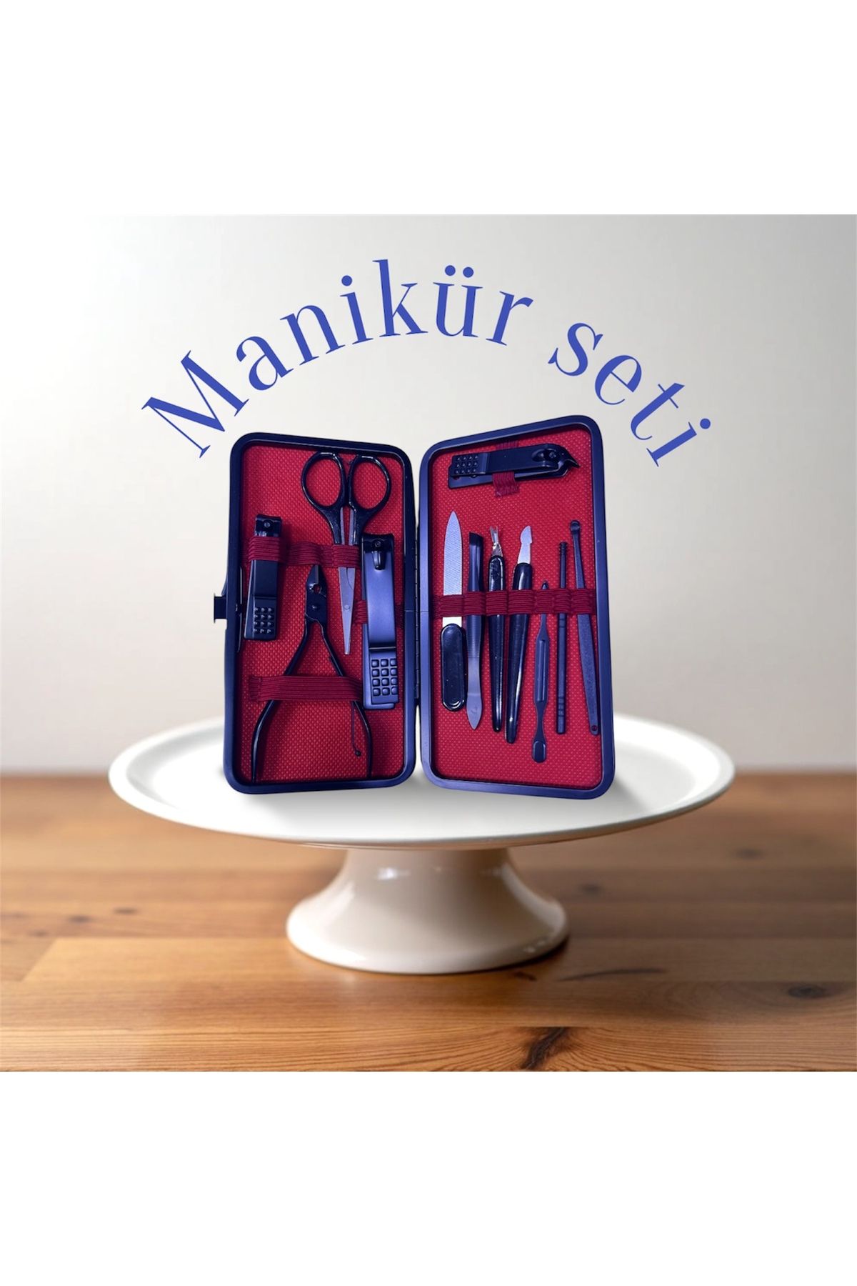 shop MANİKÜR PEDİKÜR SETİ DERİ ÇANTASIYLA BİRLİKTE TAŞINABİLİR