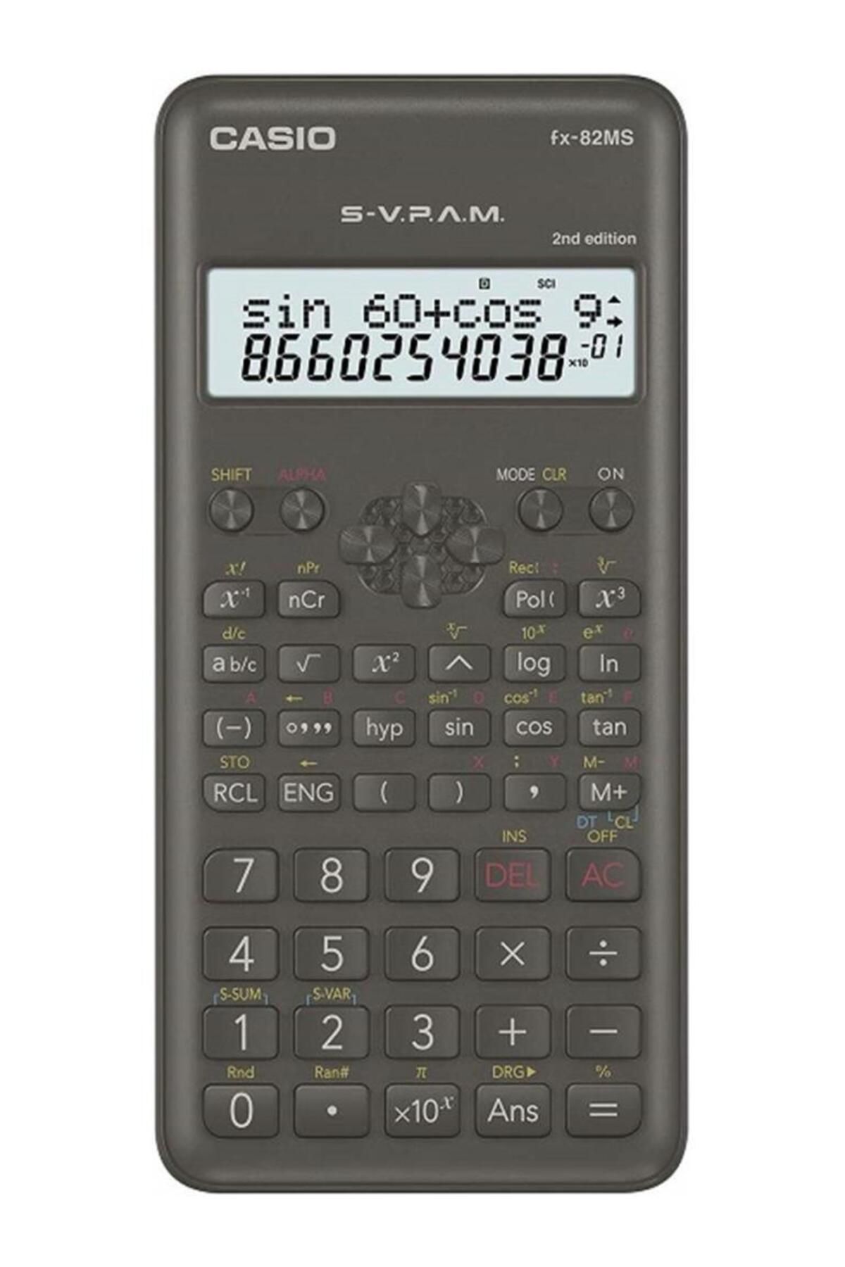 Casio Fx-82-MCasio Hesap Makinası Bilimsel 2 Satır Ekran 240 Fonksiyon