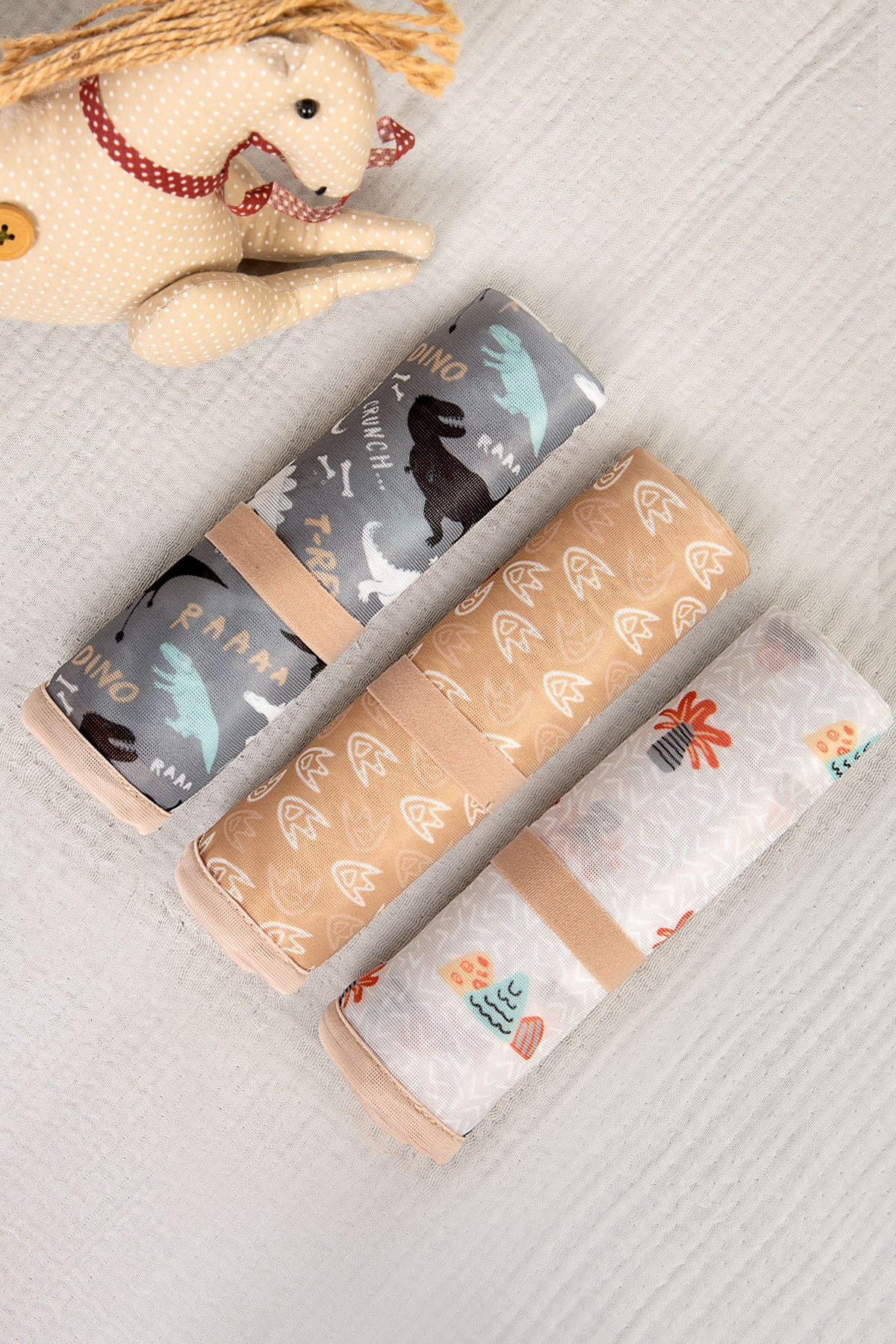 HAMUR Baby Proof 3'lü Alt Açma Değiştirme Örtüsü Sıvı Geçirmez Koruyucu Alez Yıkanabilir Bebek Bakım Pedi fotoğrafı 5 (önizleme)