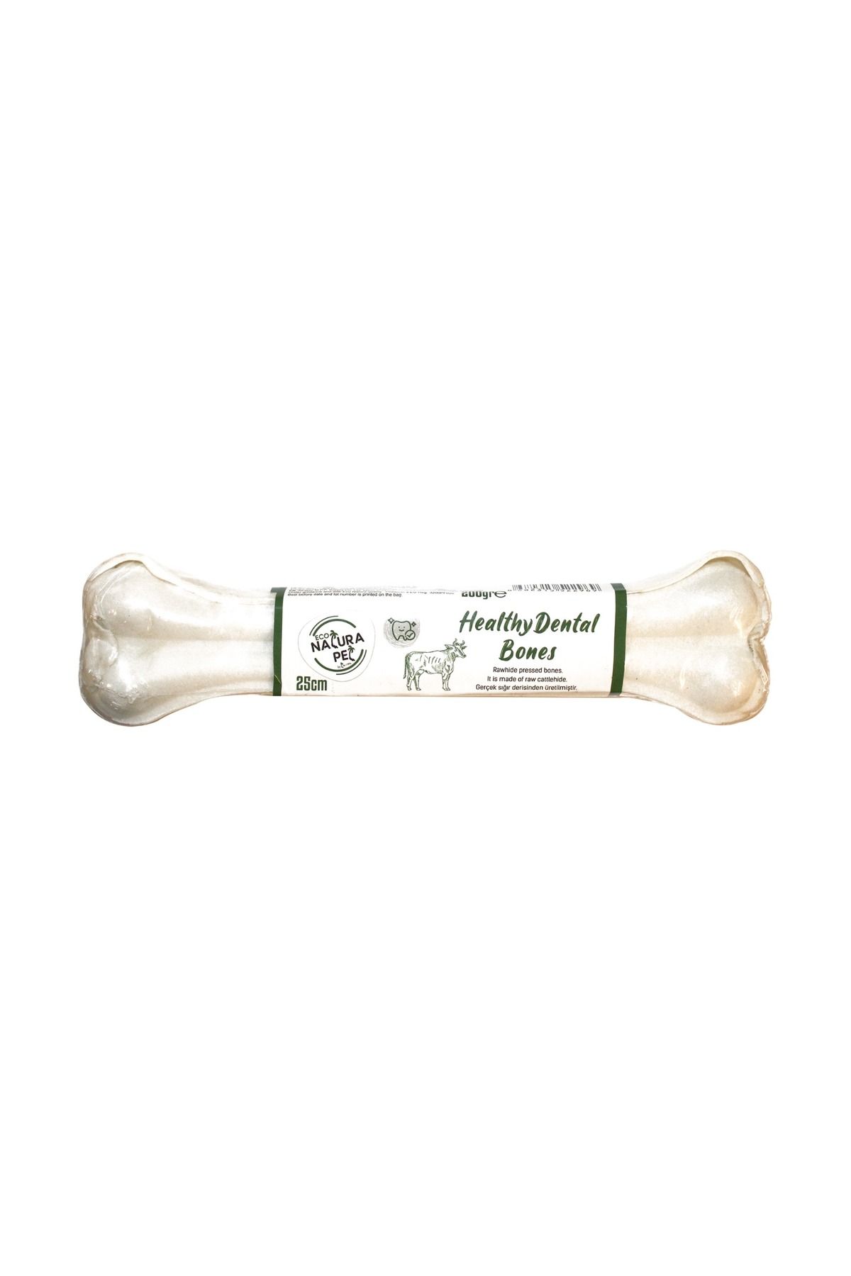 Natura Pet Eco Natura Pet Healty Dental Bones Beyaz Press Kemik 25Cm 200Gr