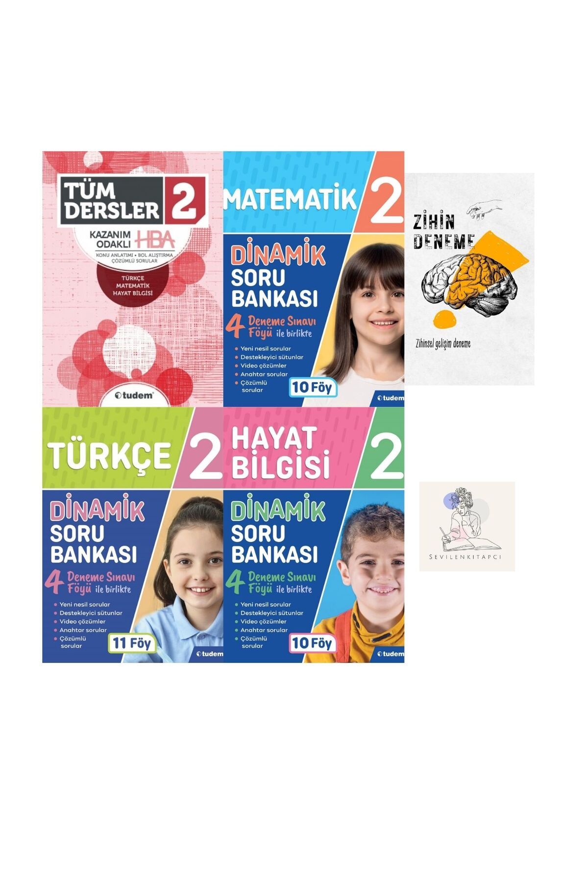 Tudem Yayınları TUDEM 2.SINIF DİNAMİK TÜM DERSLER SB VE HBA TÜM DERSLER KONU ANLATIM-ZİHİNDENEME-SH695