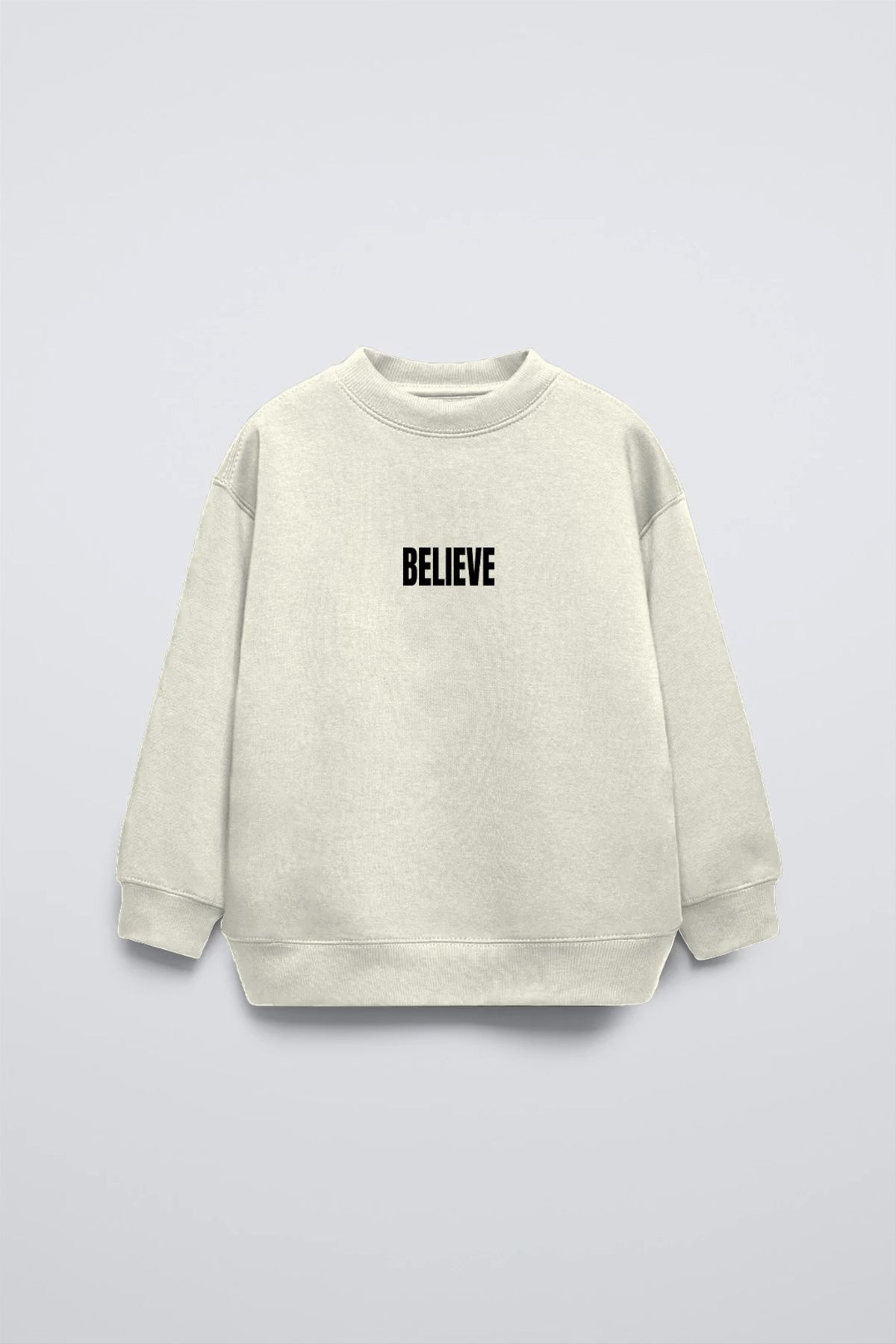 The Champ Clothing-Football Themed Believe Printed Ycrew Neck Kids Sweatshirt 1