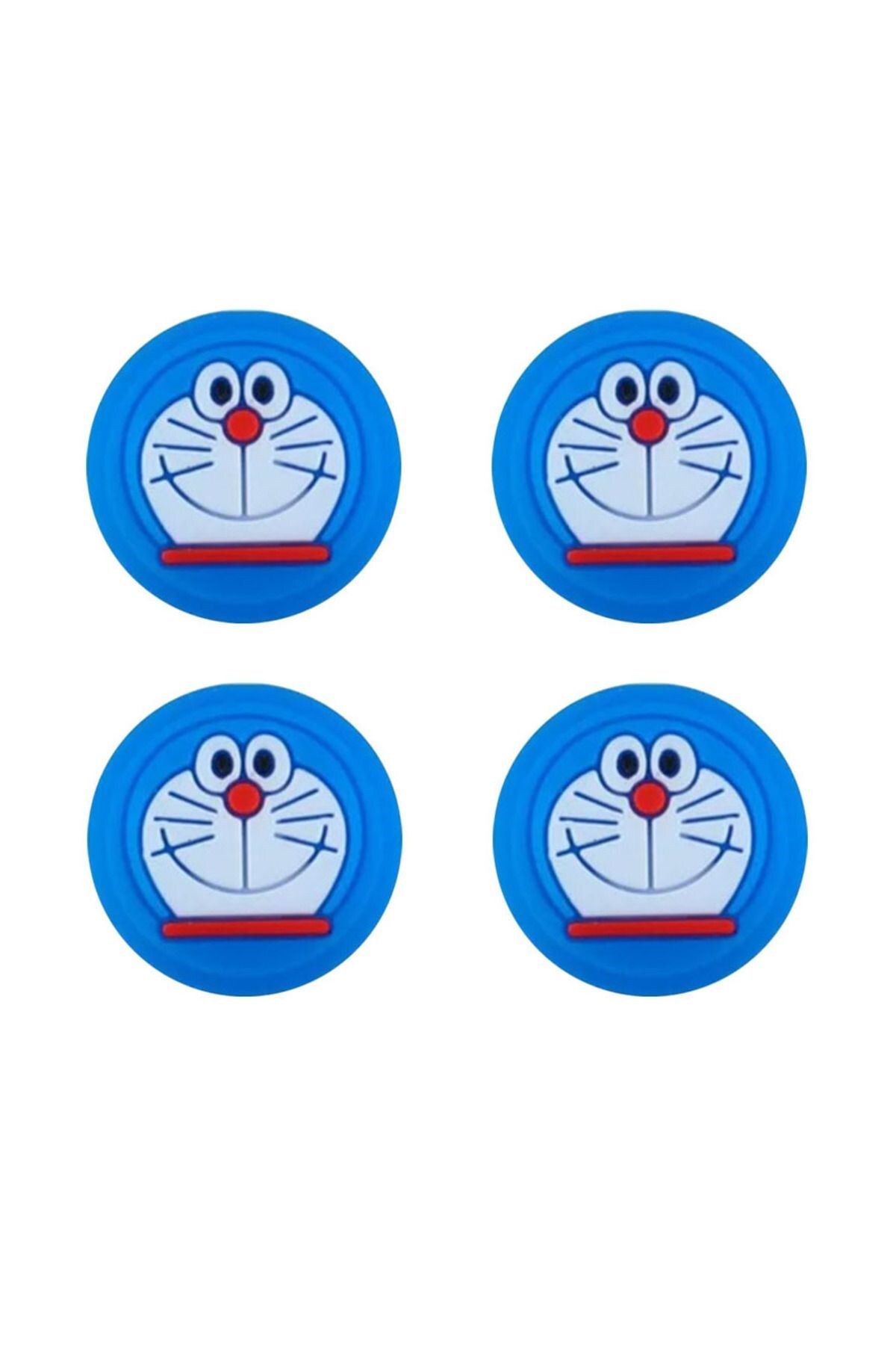 Doreka Doreamon  PS5/PS4/PS3/Xbox One/One X/One S/Series X/Series S 3D Analog silikon Koruyucu -4 Adet