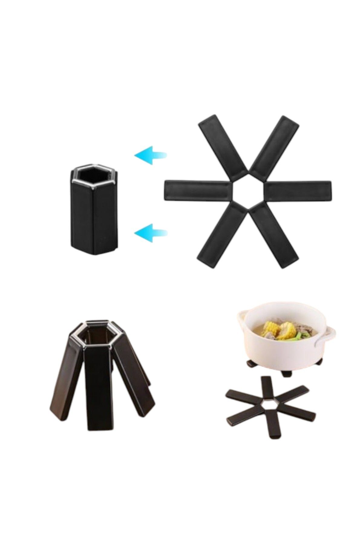 Vekorr-Collapsible Pot Pan Practical Stylish Trivet 3