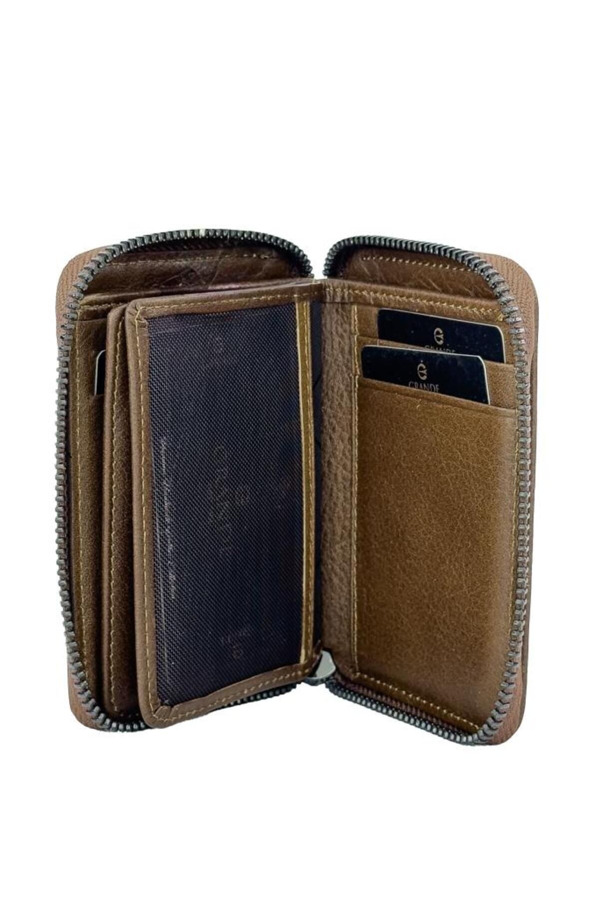 Grande-Men's Wallet - Genuine Leather, Brown Color, 1786 Model 3