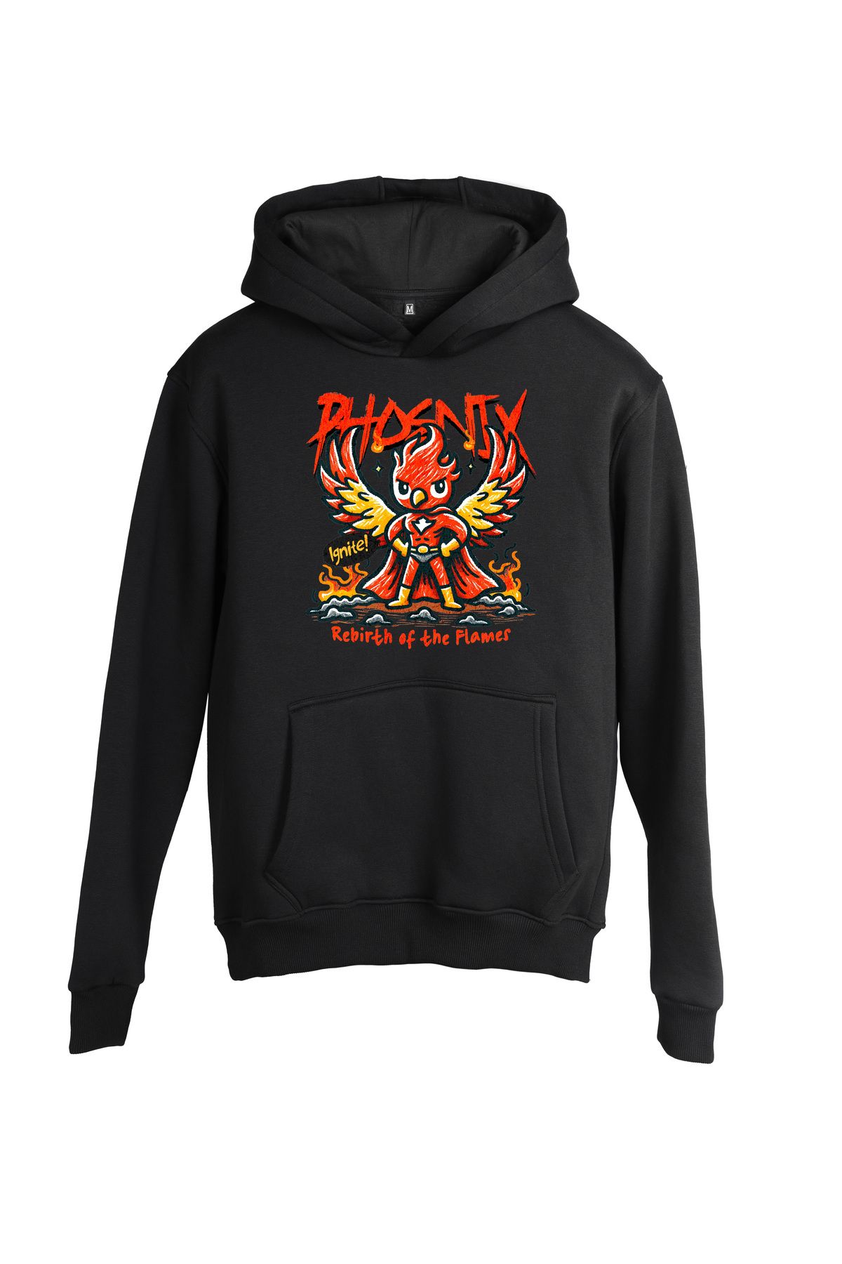 2XB Phoenix - Rebirth of the Flames Unisex Oversize Kapüşonlu Sweatshirt