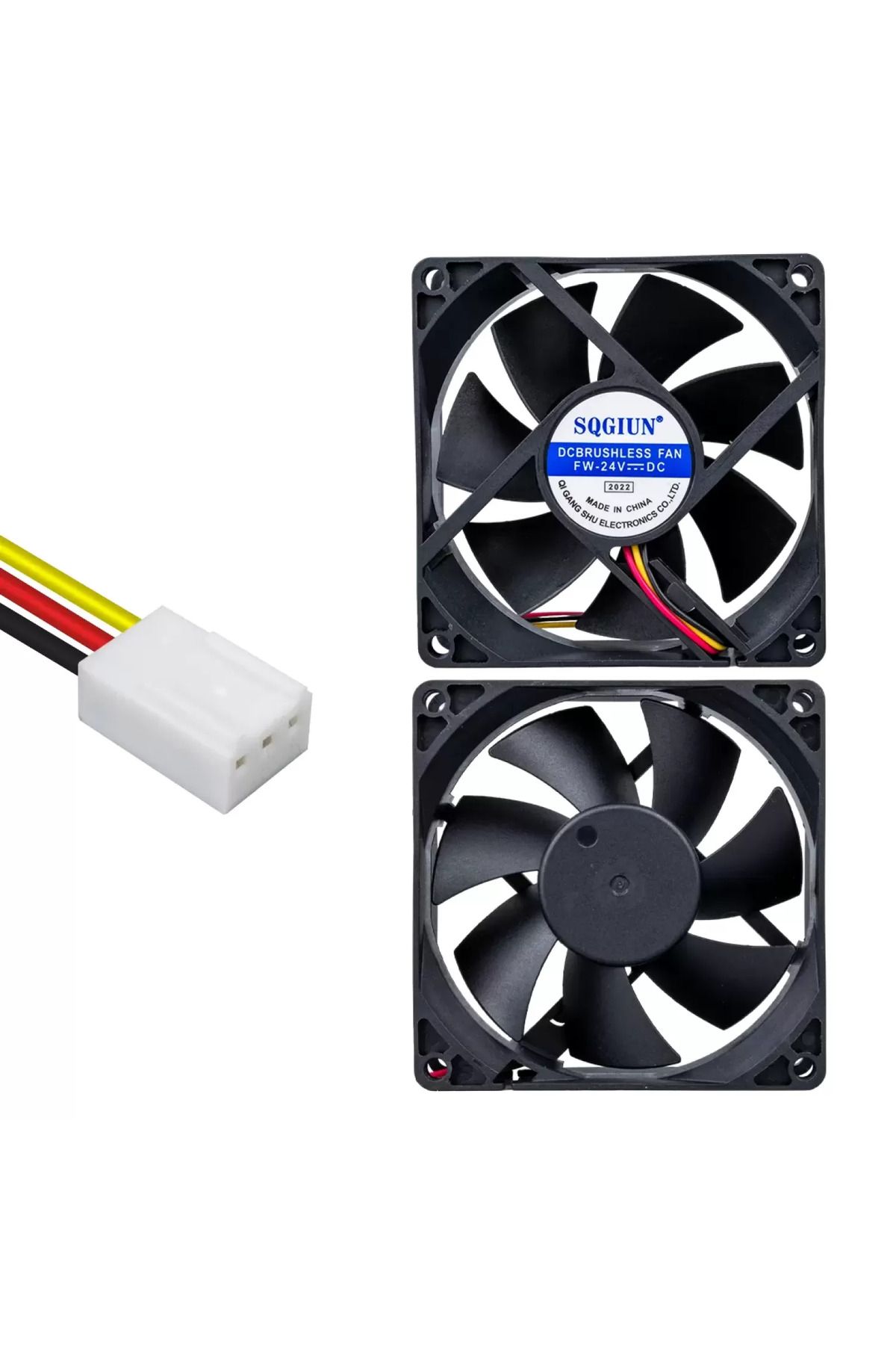 EGATOPTAN IC-216A FIRÇASIZ DC FAN 80X80X25MM 24 VOLT 3 PİN (4172)