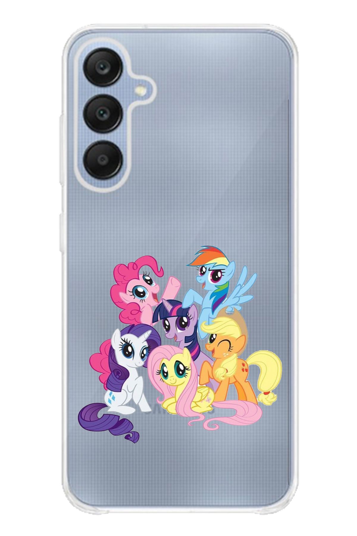 TechTree SAMSUNG Galaxy A25 Uyumlu My Little Pony: Arkadaşlık Sihirlidir Tasarım Şeffaf Silikon Kılıf