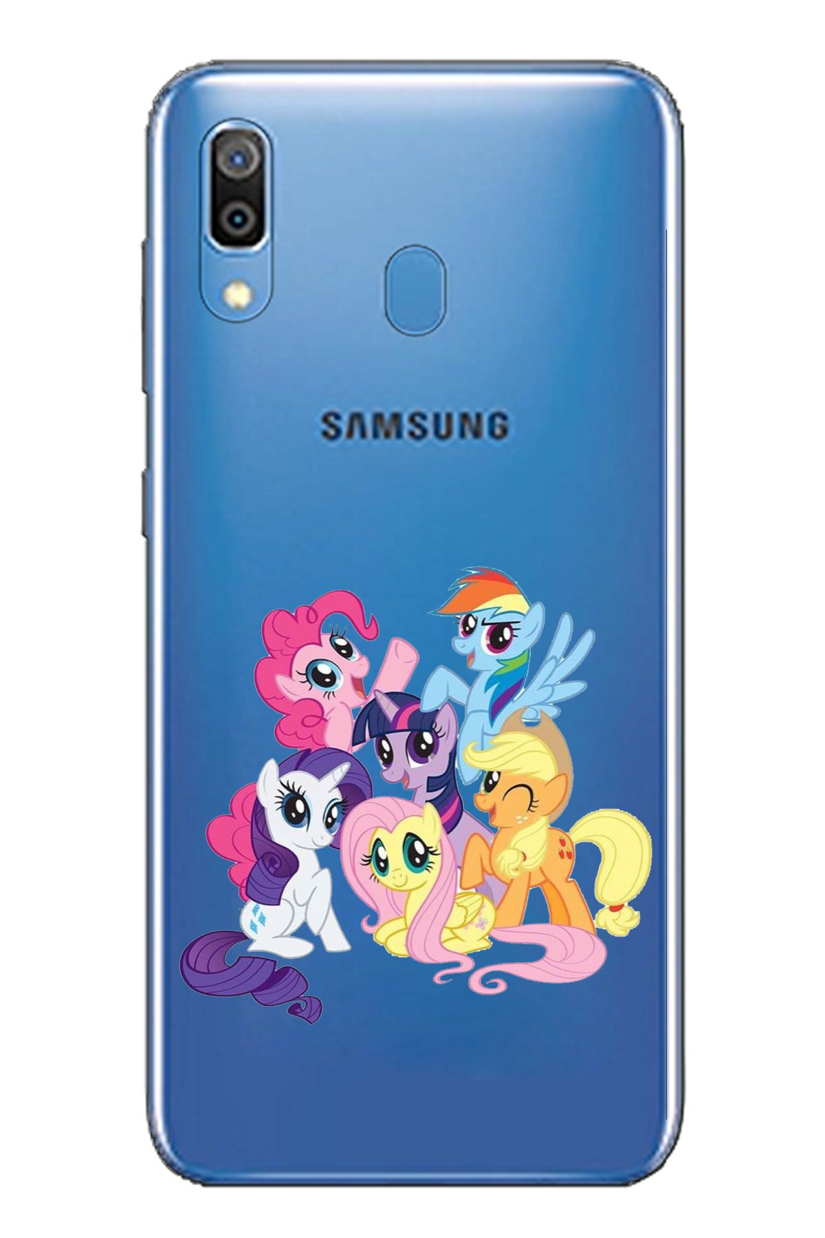 TechTree SAMSUNG Galaxy A20 / A30 Uyumlu My Little Pony: Arkadaşlık Sihirlidir Tasarım Şeffaf Silikon Kılıf