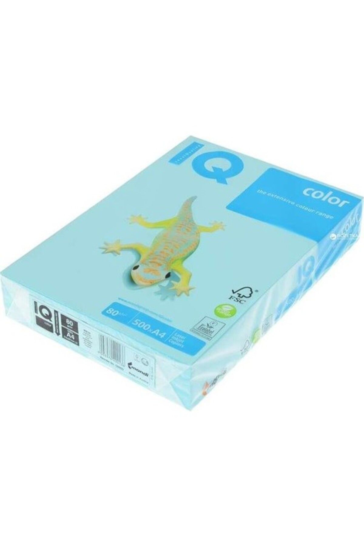 Mondi IQ Color Renkli Fotokopi Kağıdı A4 80 Gram Deniz Mavi NE1333-AB48 (500 Lü Paket)