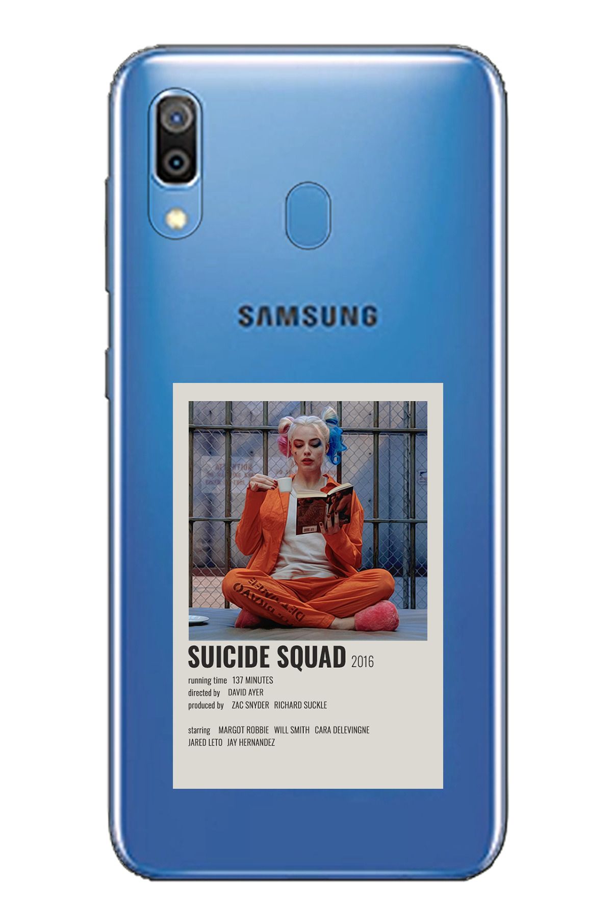 TechTree SAMSUNG Galaxy A20 / A30 Uyumlu Suicide Squad Tasarımlı Şeffaf Silikon Kılıf