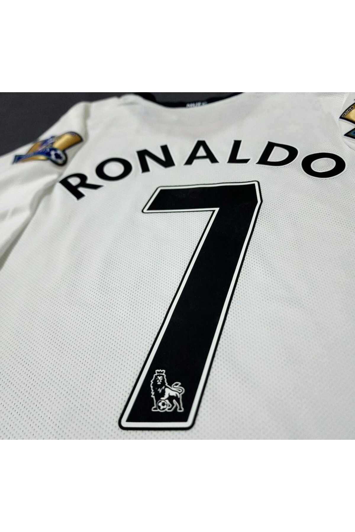 BYSPORTAKUS Manchester/united Moskova 2008-09 Sezonu Cristiano Ronaldo Nostalji Forması (BEYAZ)