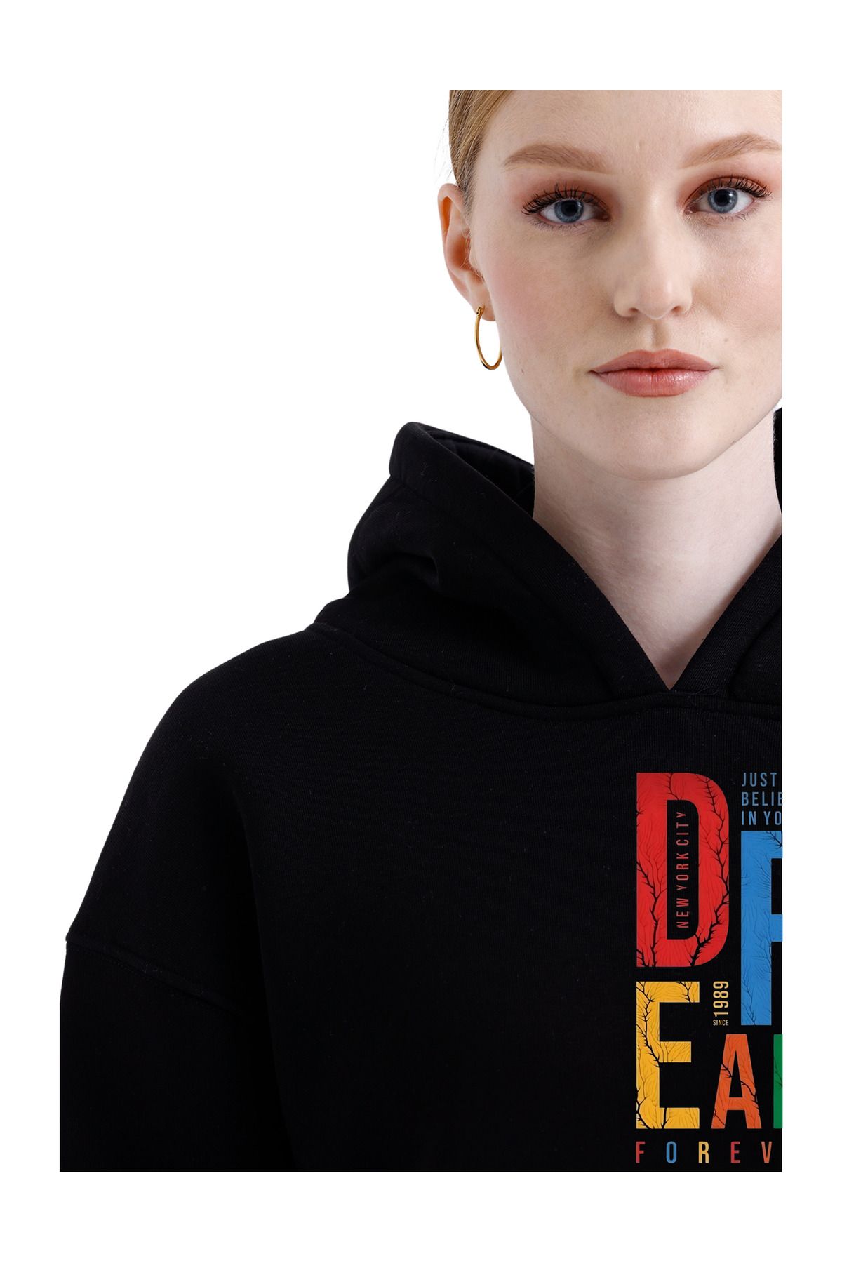 pxm - 3 İplik Şardonlu Kapşonlu ve Kanguru Cepli Sweatshirt "Hoodie"