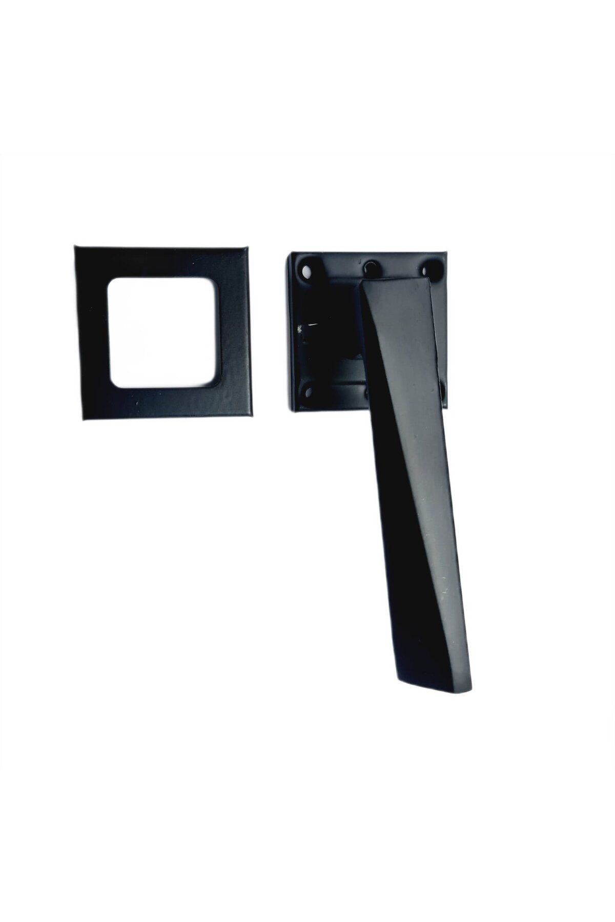Nobel-Door Handle Max Penta Mats Black Wc Door Handle with Square Badge / 2 Set 3