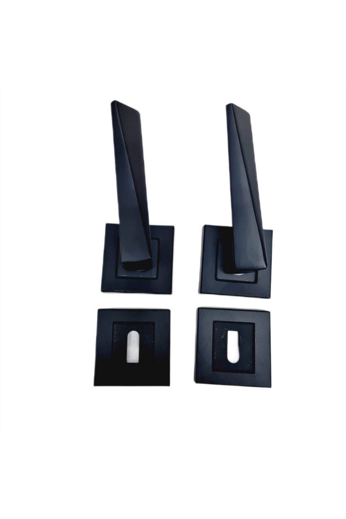 Nobel-Door Handle Max Penta Mats Black Wc Door Handle with Square Badge / 2 Set 4