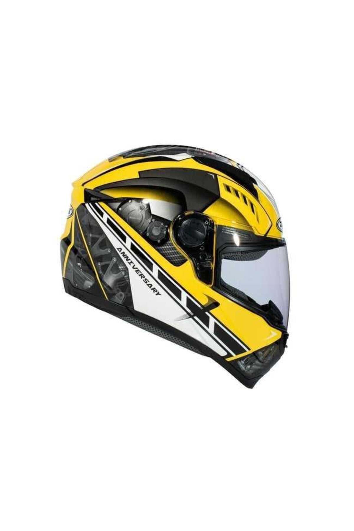 ZEUS Kask/zs-811a Yellow(Y-84)al41 Whıte